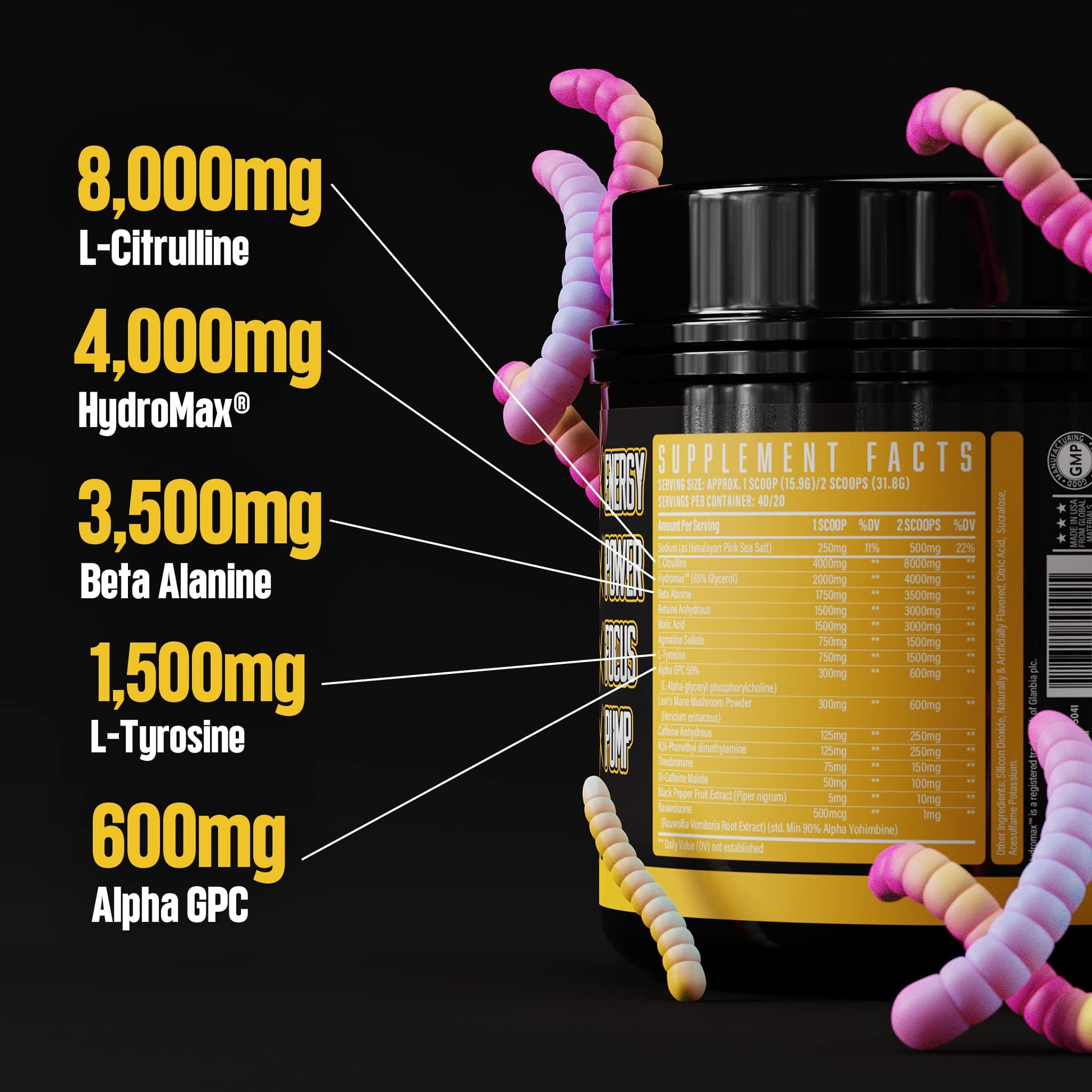 Huge Supplements Wrecked Pre-Workout, 30G+ Ingredients Per Serving to Boost Energy Huge Supplements buy supplements canada