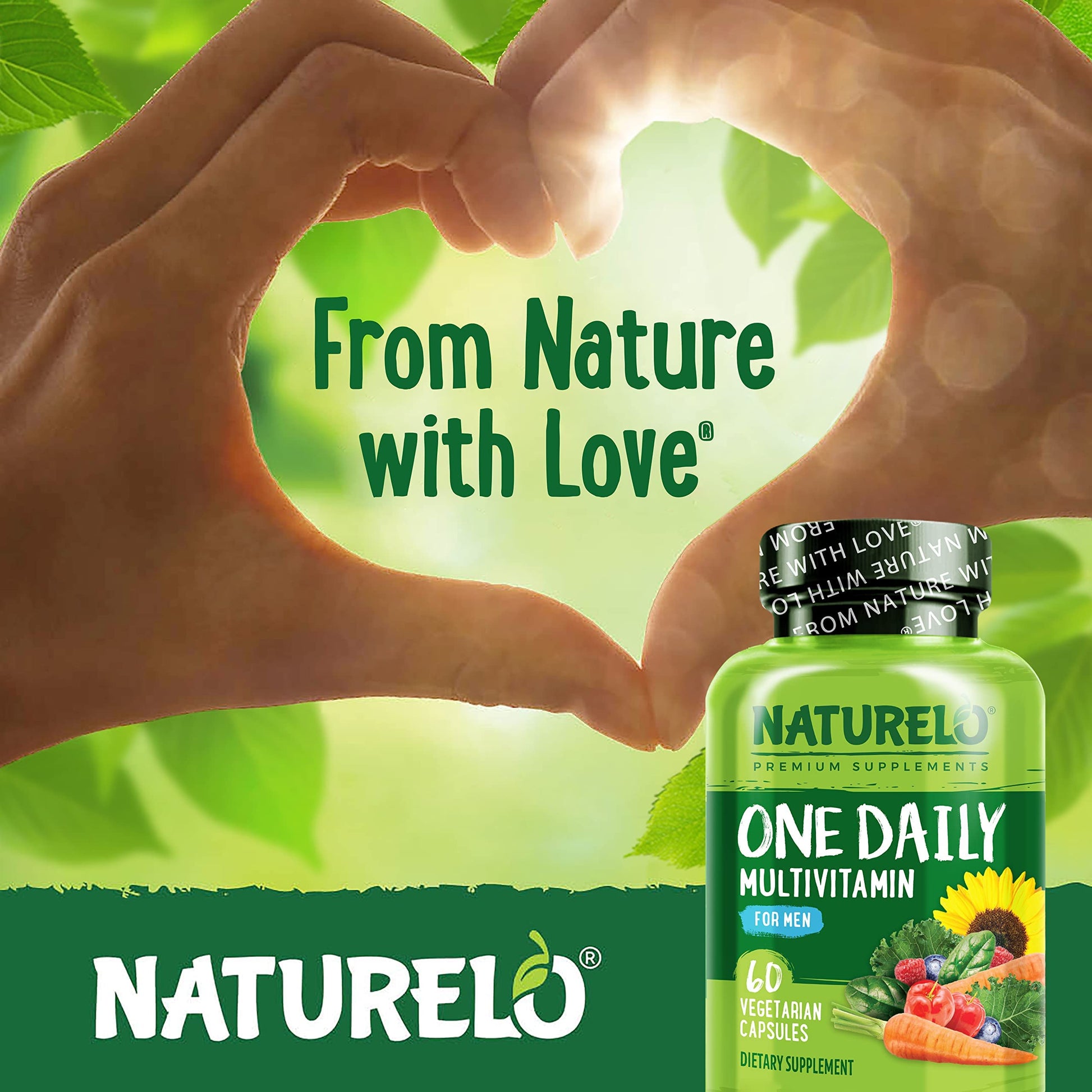 NATURELO Mens Multivitamins - One Daily Multivitamin for Men with Vitamins, Minerals & Organic Whole Foods, Boost Energy & Health, NATURELO buy supplements canada