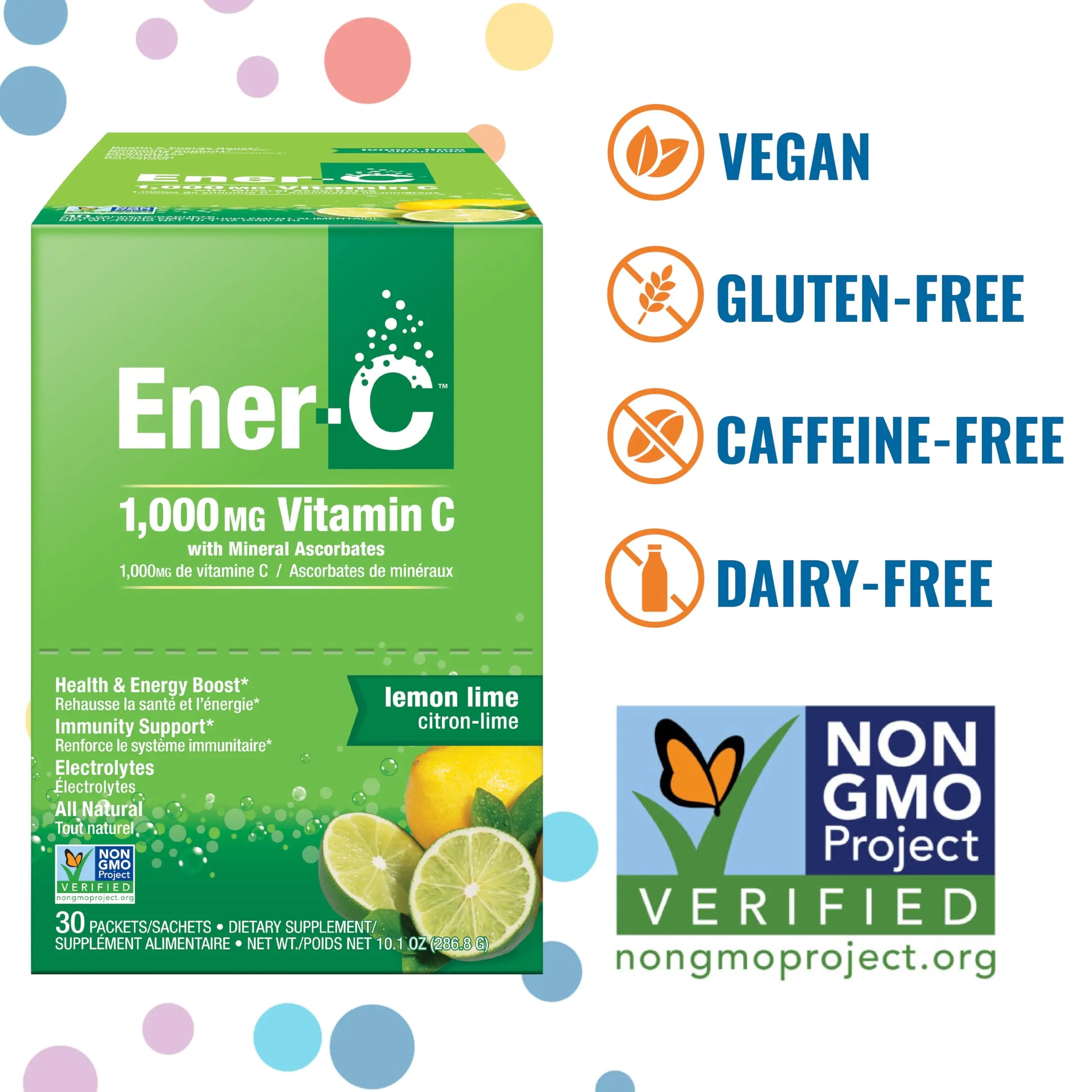 Ener-C Multivitamin Drink Mix - Vitamin Packets for Water, Electrolytes Powder Packets, Vitamin Drink Mix, Hydration Liquid Mix Ener-C buy supplements canada