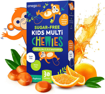 OmegaVia Sugar Free Kids Multivitamin Chewies - Daily Chewable Gummy Vitamins for Kids 3+ OmegaVia buy supplements canada