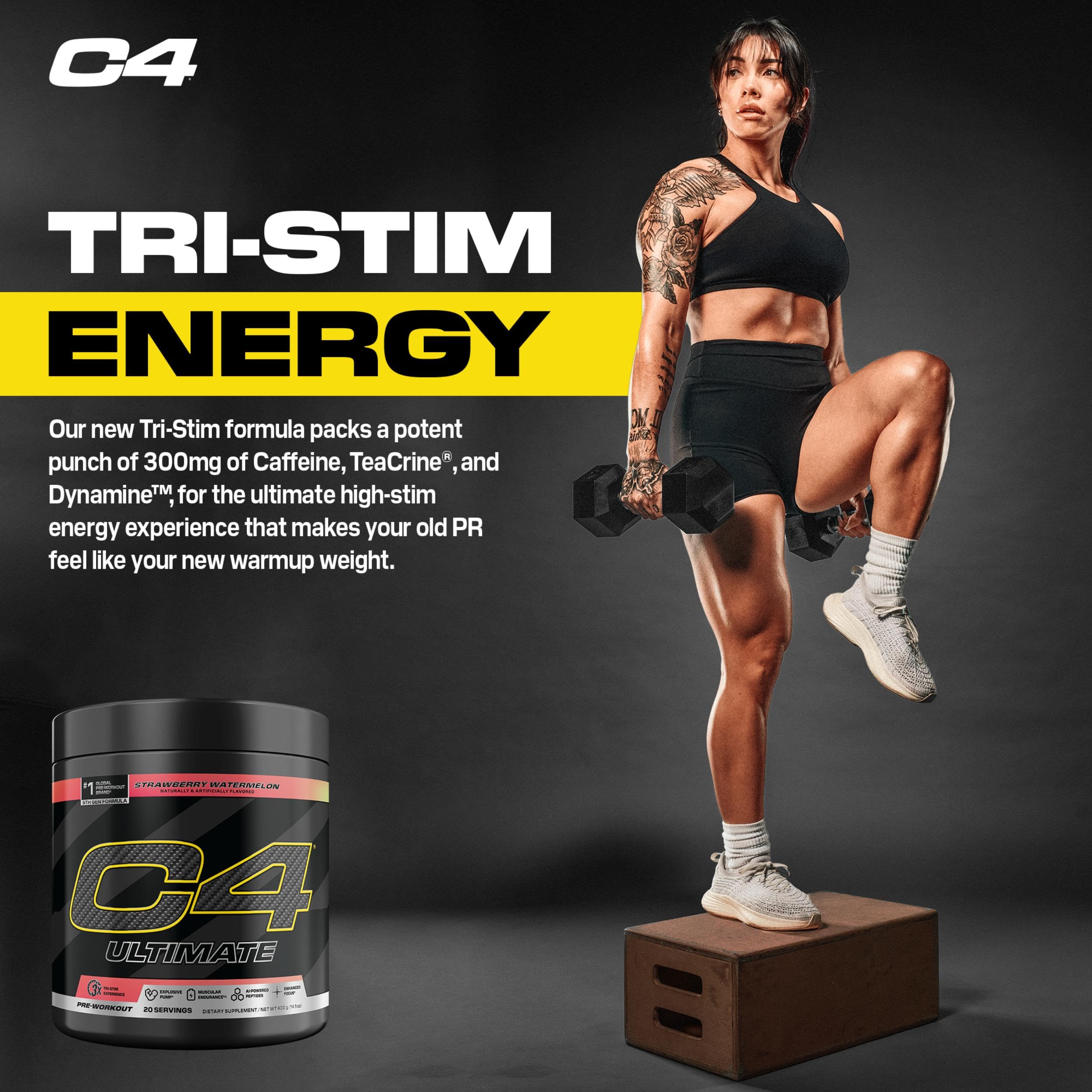 C4 Ultimate Pre Workout Powder Watermelon - Sugar Free Preworkout Energy Supplement for Men & Women - 300mg Caffeine + 3.2g Beta Alanine C4 buy supplements canada
