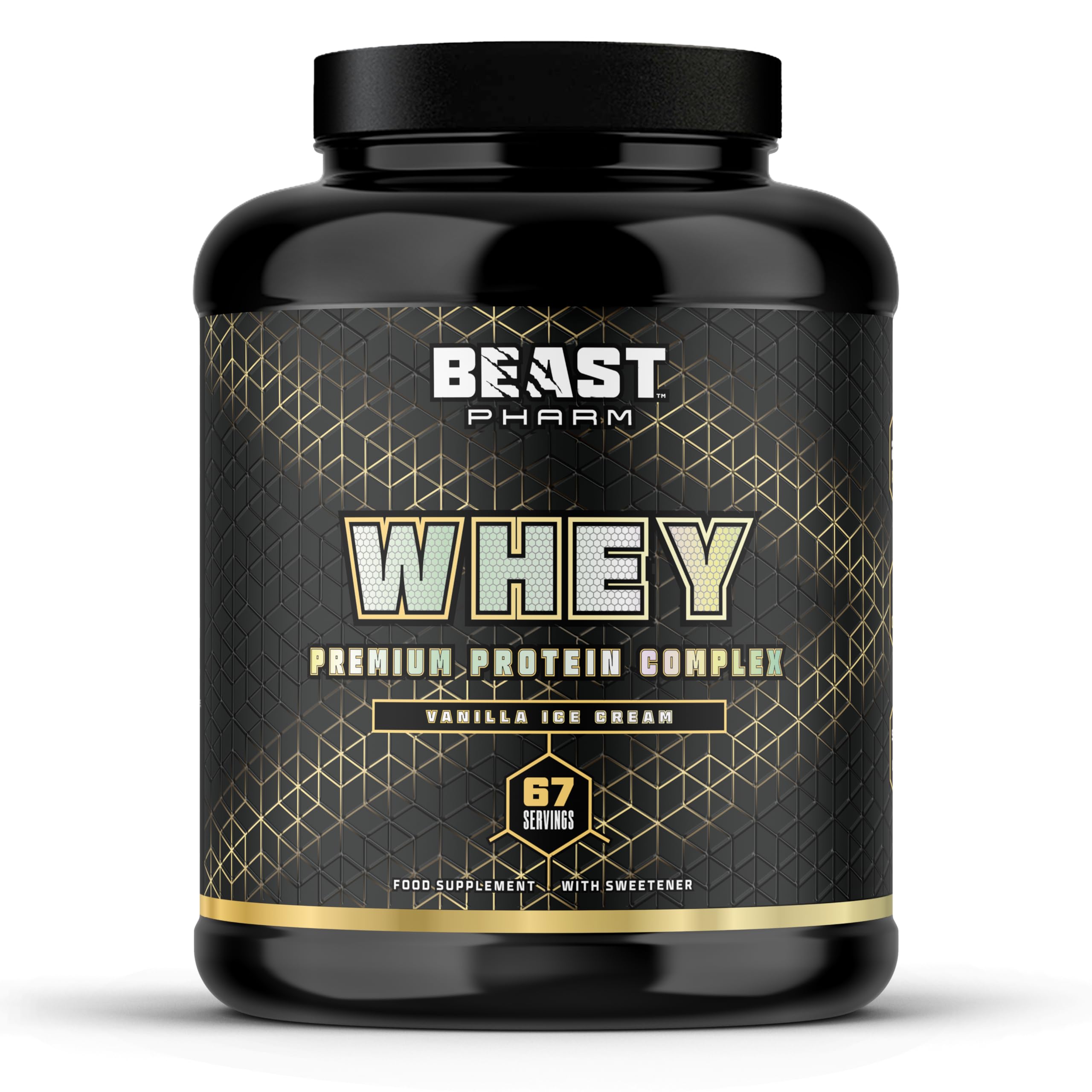 Beast Pharm | WHEY Protein Powder | 2.01kg/67 Servings | Vanilla Ice Cream Beast Pharm buy supplements canada