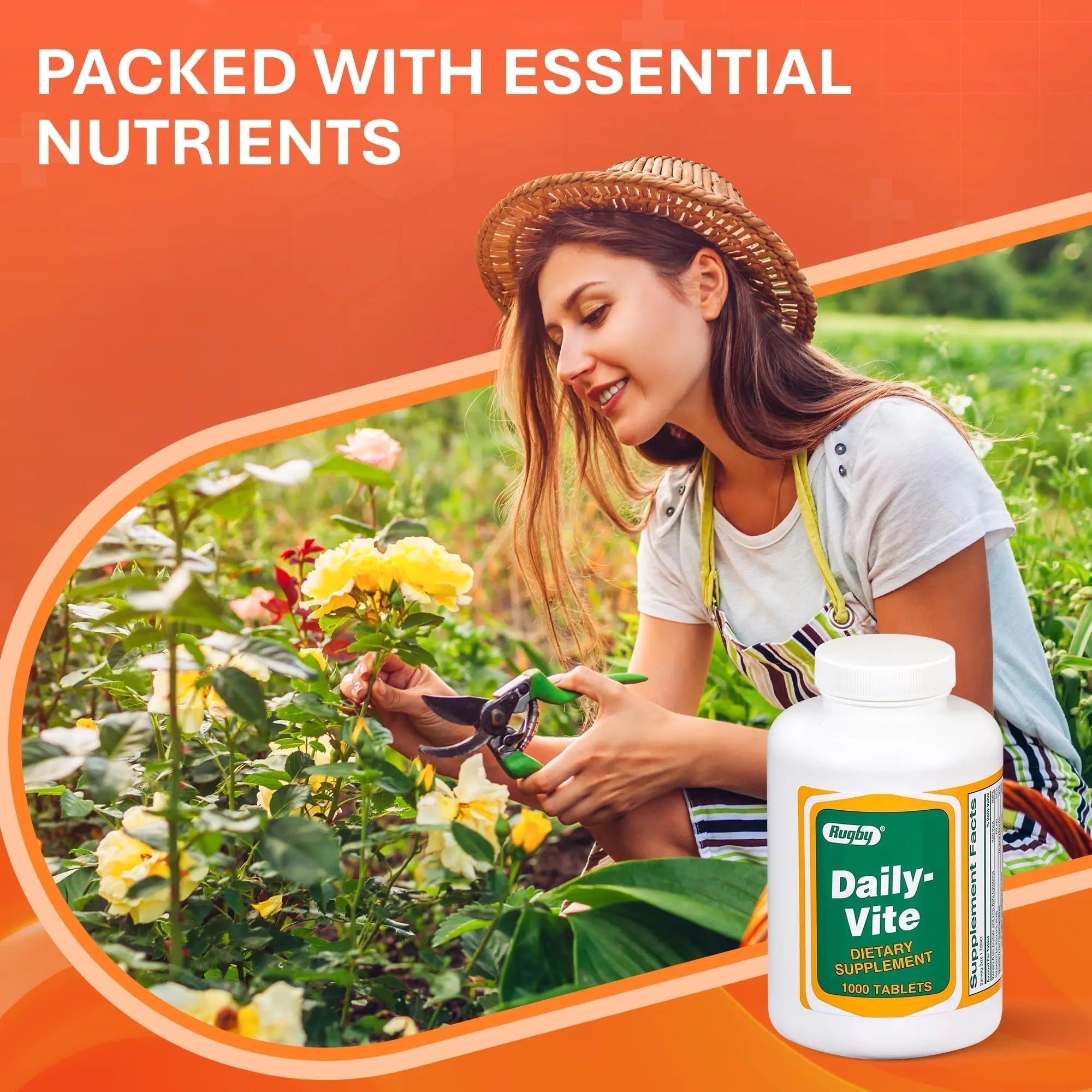 Rugby Daily-Vite Multivitamin Tablets, Gluten-Free Dietary Supplement for Adults, Supports Overall Health, No Artificial Flavors - 1000 Count (1 Pack) RUGBY LABORATORIES buy supplements canada