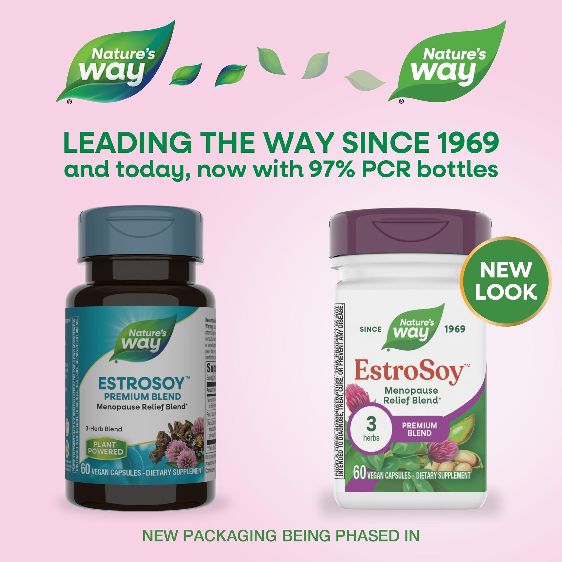 Nature's Way EstroSoy, Menopause Relief Blend*, Helps Relieve Menopausal Symptoms*, Black Cohosh, Fermented Soy Extracts, Red Clover, 60 Vegan Capsules (Packaging May Vary) Nature's Way buy supplements canada