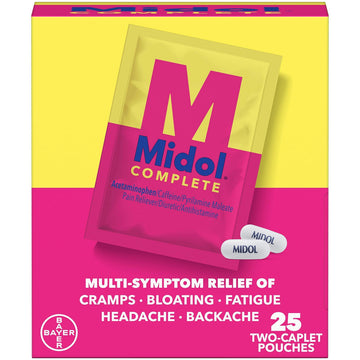Midol Complete Caplets with Acetaminophen for Menstrual Symptom Relief - 50 Count Midol buy supplements canada