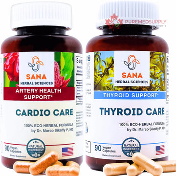 Sana Herbal Sciences Artery Plaque Removal & Sea Iodine Thyroid Support Organic Blends Sana Herbal Sciences buy supplements canada