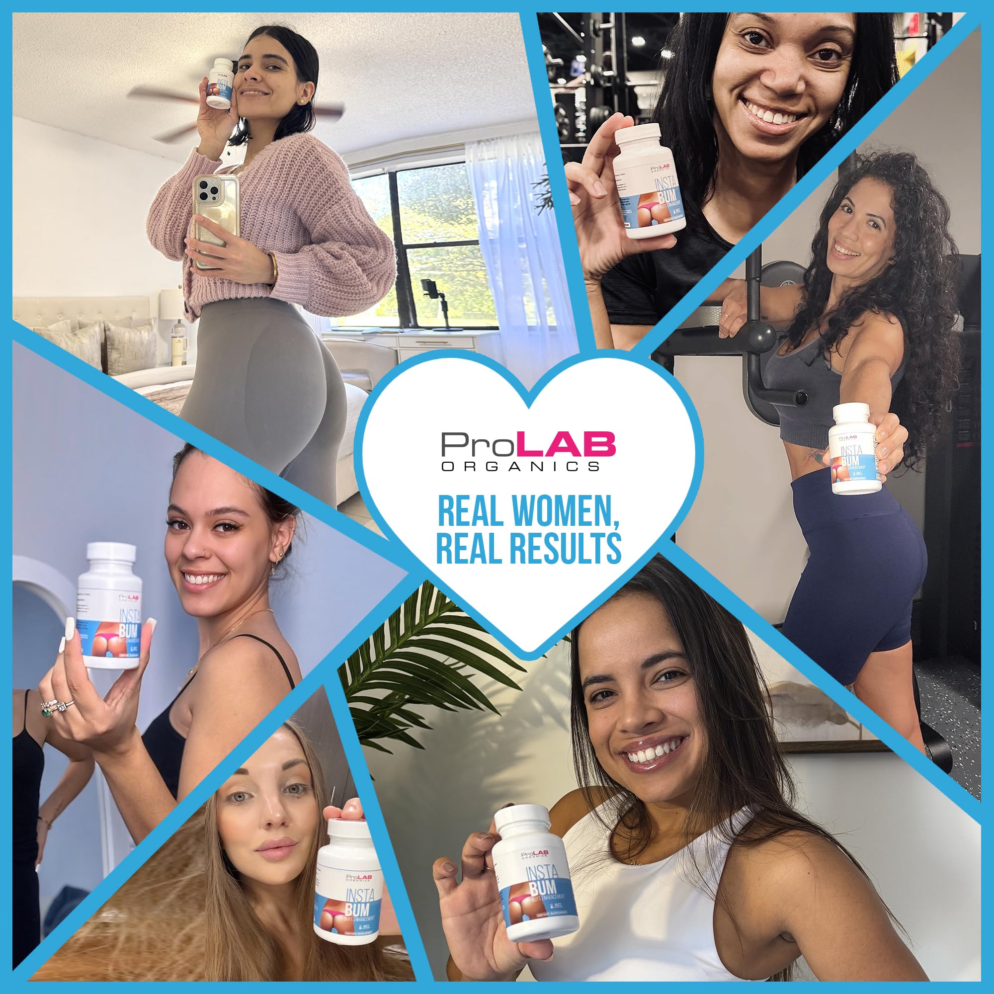 ProLab Organics InstaBum Bum Enhancement Pills – Lift, Shape, and Fill Glutes – Fast Growth for Bigger Butt and Hips – No Gummies. Visible Results in 1-2 Weeks ProLab Organics buy supplements canada