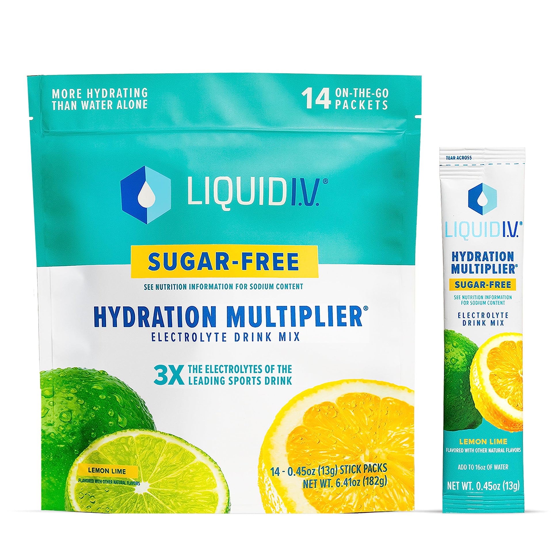 Liquid I.V. Sugar-Free Hydration Multiplier - Lemon Lime – Hydration Powder Packets  Liquid I.V. buy supplements canada
