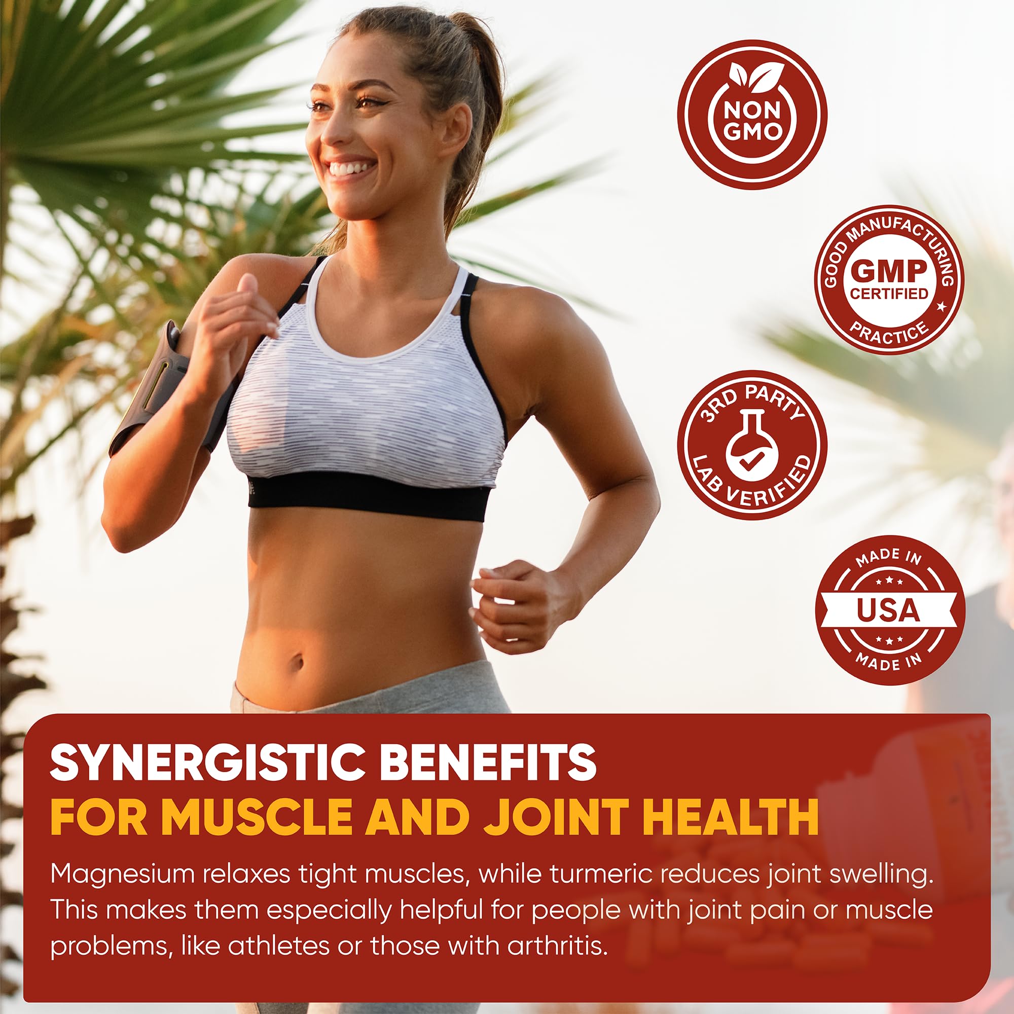 Turmeric Tranquility Turmeric Curcumin & Magnesium Glycinate with BioPerine – Support for Stress Relief, Sleep, Heart Health, Muscles, Metabolism, and Joint Health* - High Absorption - 90 Capsules (1) Nutriganix buy supplements canada