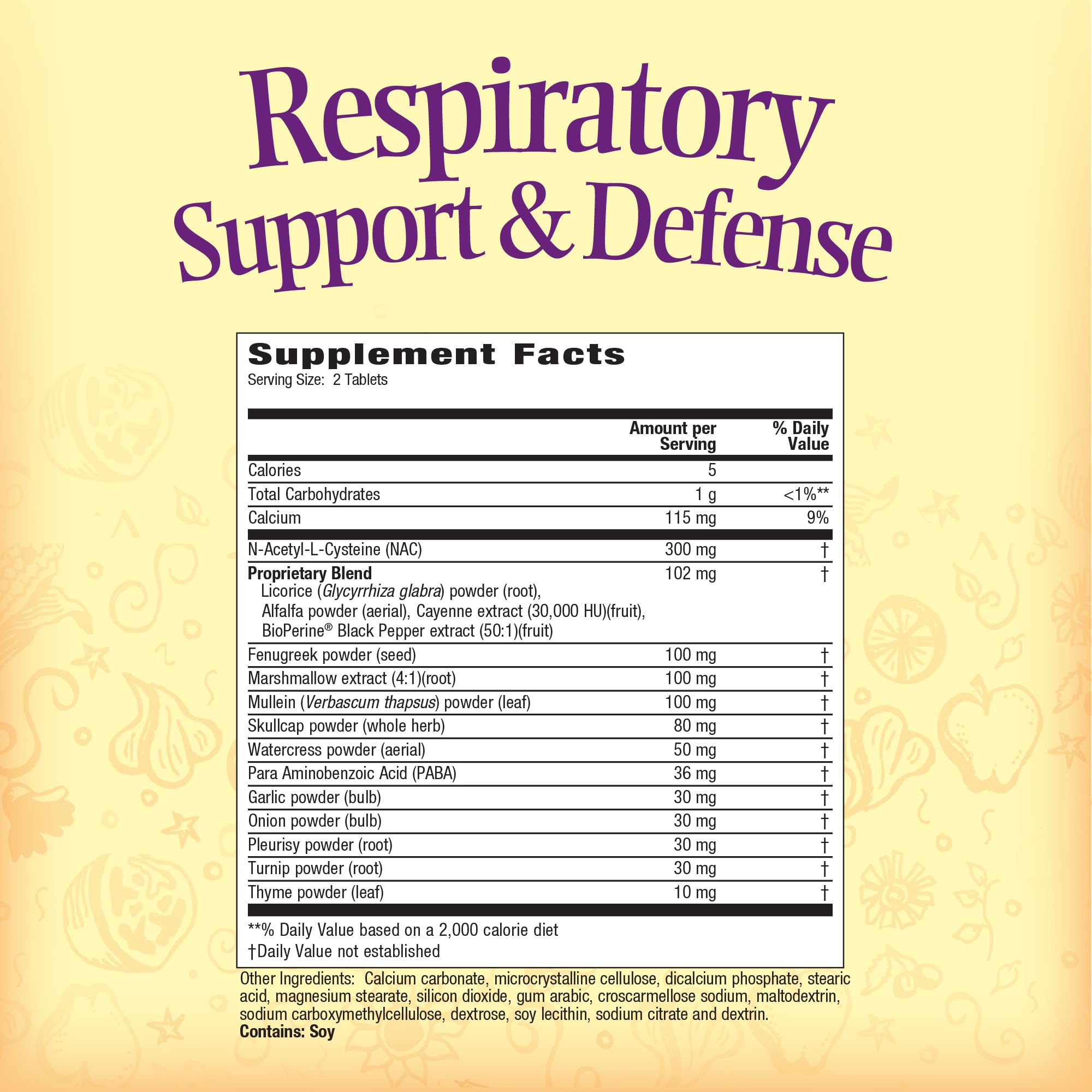 Nature's Secret Respiratory Support & Defense - 60 Tablets - Promotes Healthy Lungs & Bronchial Tract - With NAC, Fenugreek & Marshmallow - 30 Total Servings Nature's Secret buy supplements canada