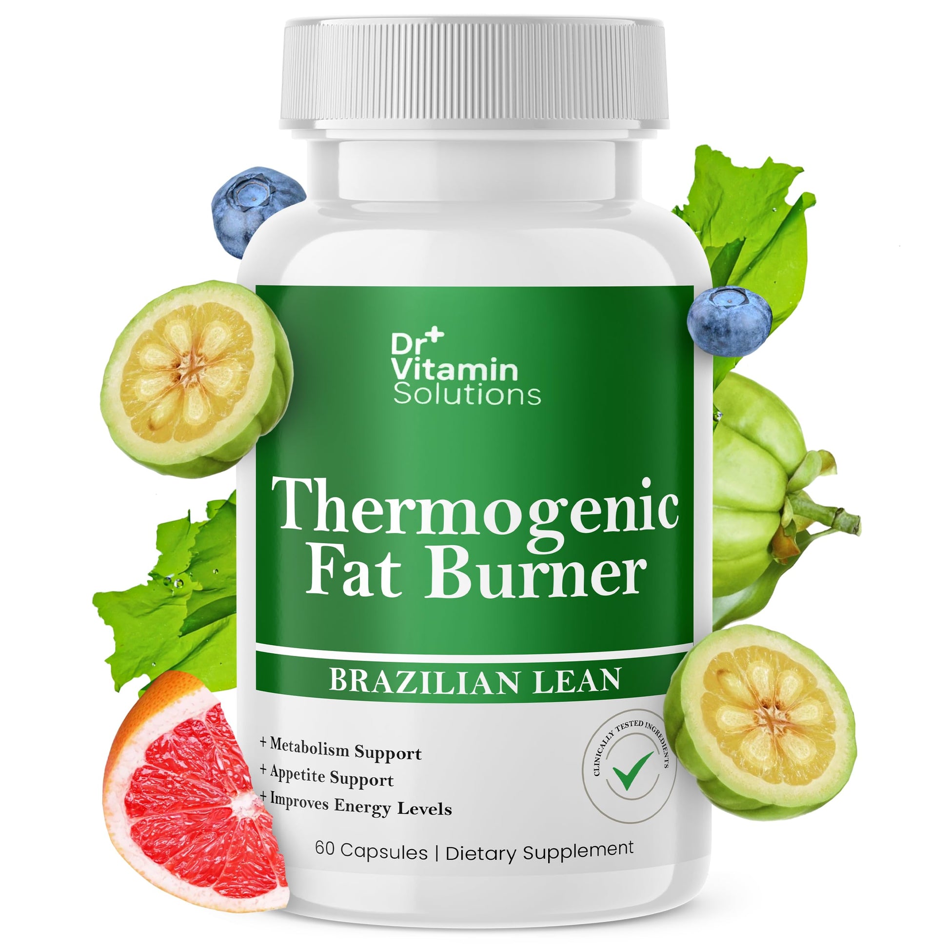 Thermogenic Fat Burner Brazilian Lean, Pills for Women, Waist Trimmer & Supplements for Bloating for Women & Men, 60 Capsules DR VITAMIN SOLUTIONS buy supplements canada