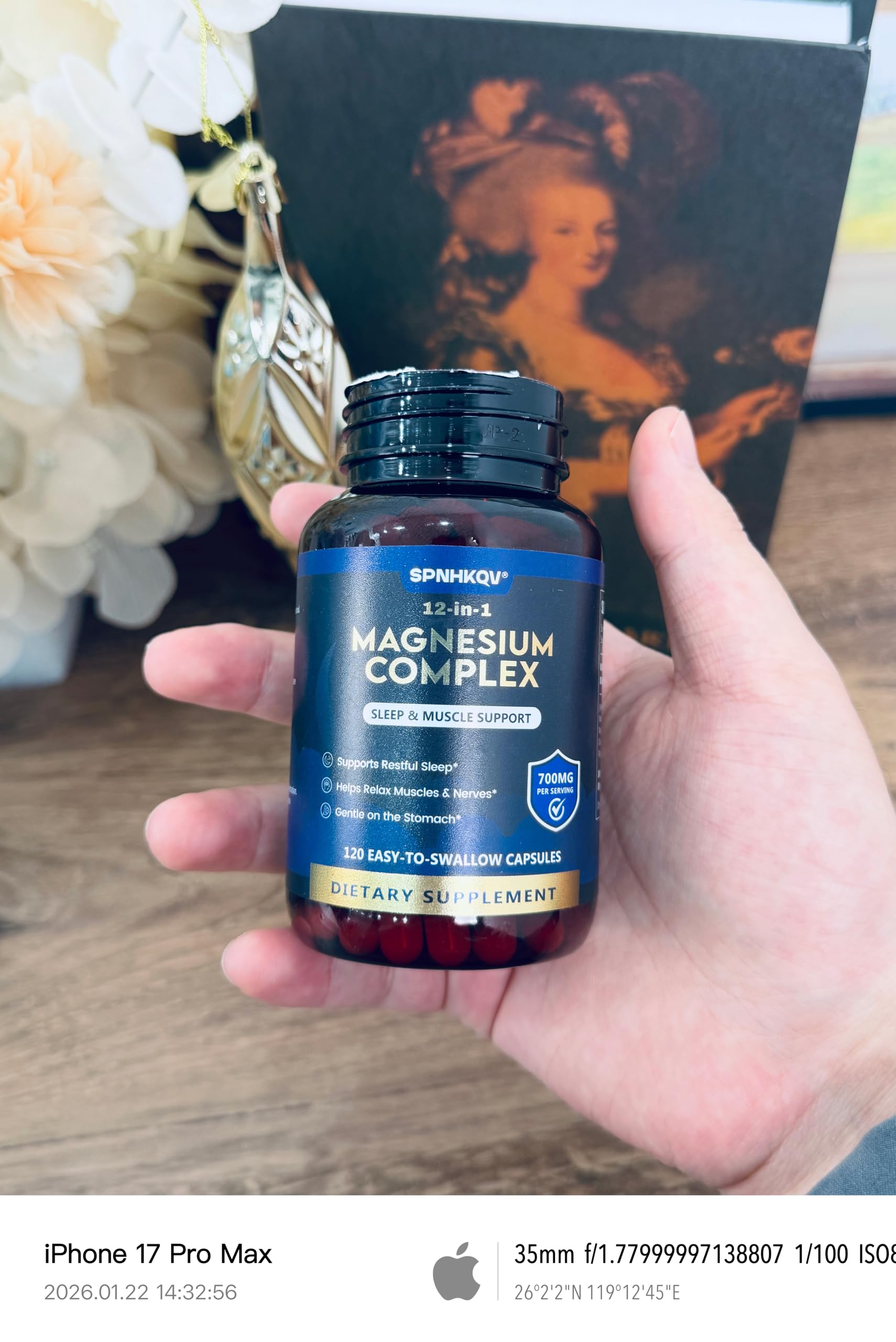 SPNHKQV Magnesium 12-in-1 Complex Supplement – 700mg High Absorption Magnesium Glycinate Capsules for Women & Men – Muscle, Nerve & Sleep Support – 120 Vegan Capsules SPNHKOV buy supplements canada