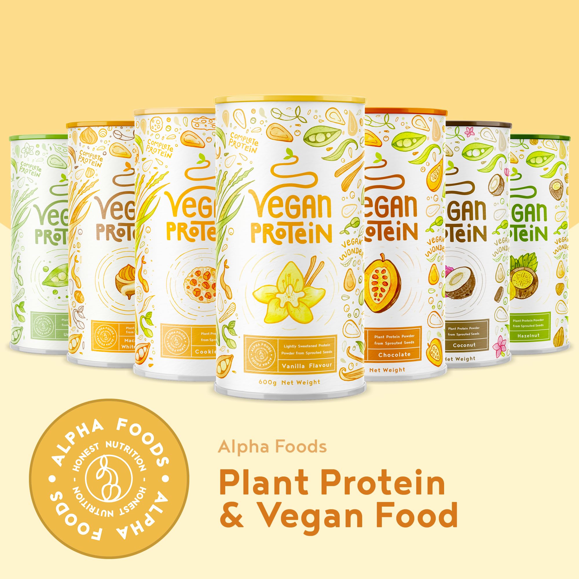 Vegan Protein Powder - Muscle Building Powder with Amino Acids - Plant Based Protein Shake Alpha Foods buy supplements canada
