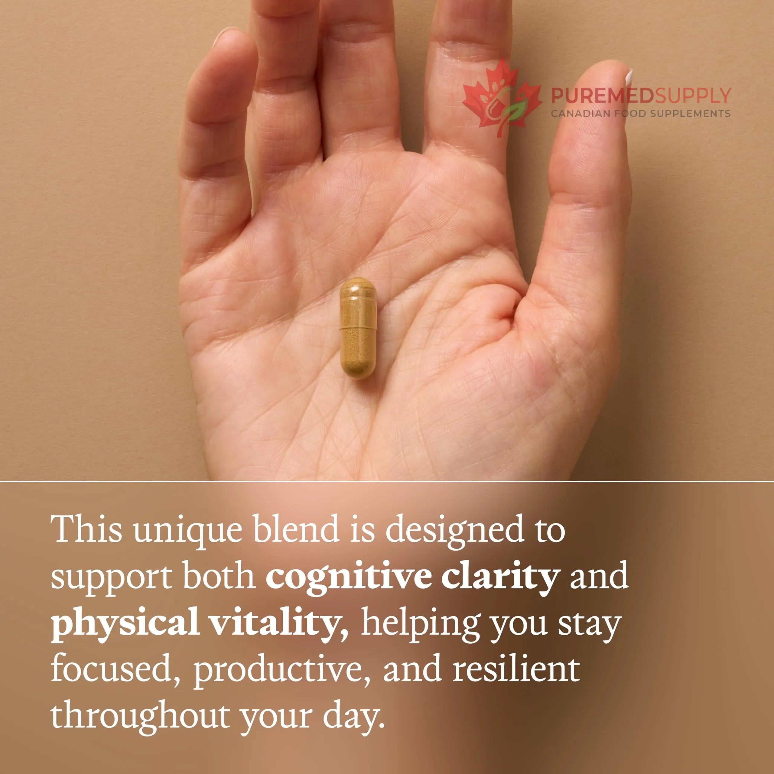 Ultra Life Sport - Beyond Focus Organic Mushroom Supplement - 30 Capsule Brain Supplements for Memory and Focus - 100% Vegan, Non-GMO - Memory Booster with Bacopa, Cordyceps, & Lion’s Mane Ultra Life Sport buy supplements canada