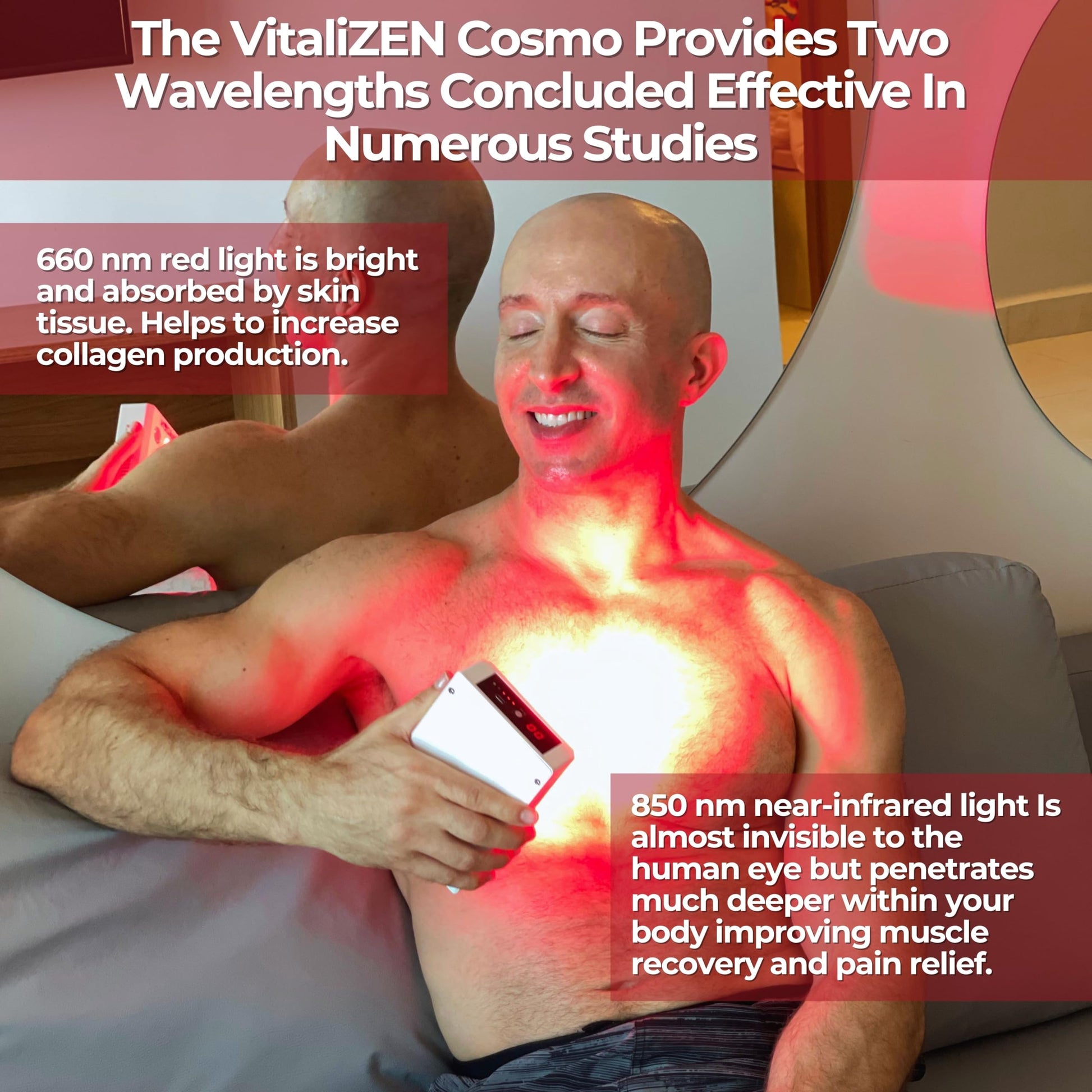 VitaliZEN Cosmo 60 Watt, Rechargeable Red & Near-Infrared Light Therapy Device. 660nm & 850nm VitaliZEN buy supplements canada