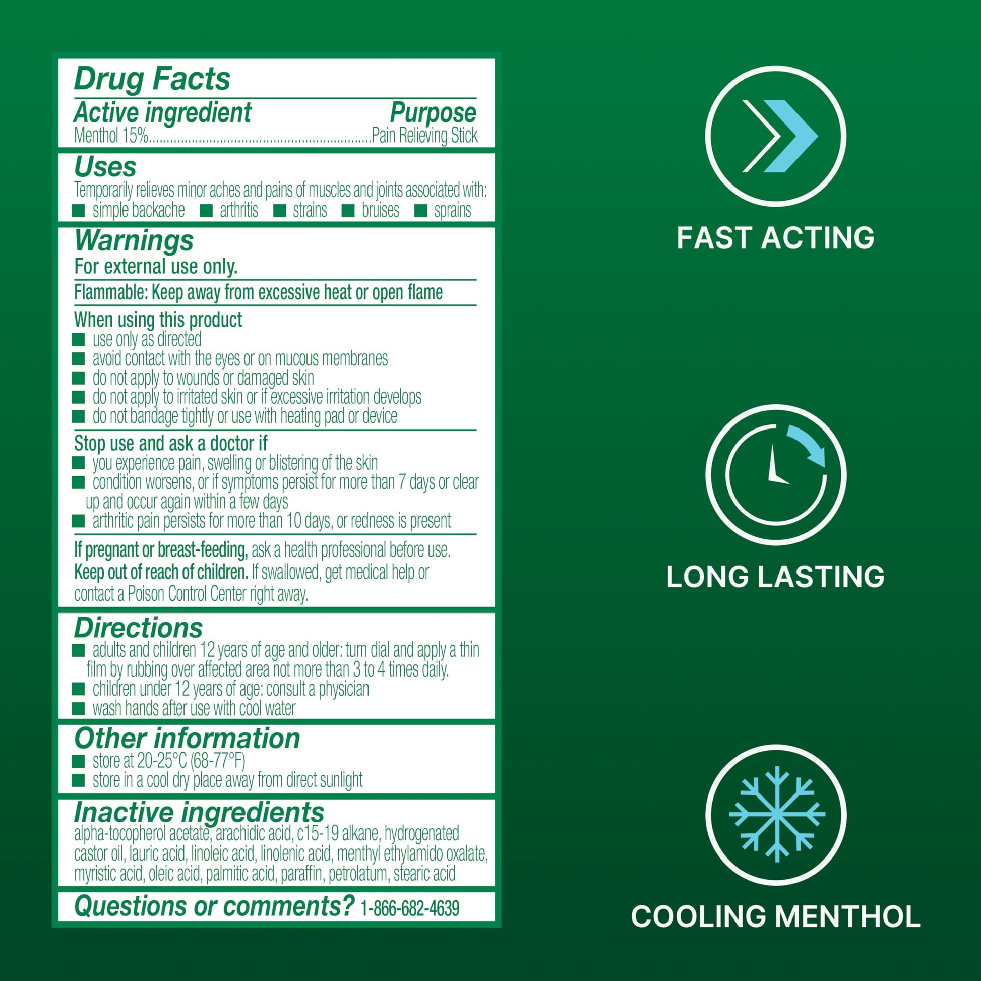 Biofreeze Dry Stick, Mess-Free Relief for Neck, Shoulder, Knee, Hip, Hand & Joint, Cooling Menthol Pain Relief Stick, Up to 100 Uses Biofreeze buy supplements canada