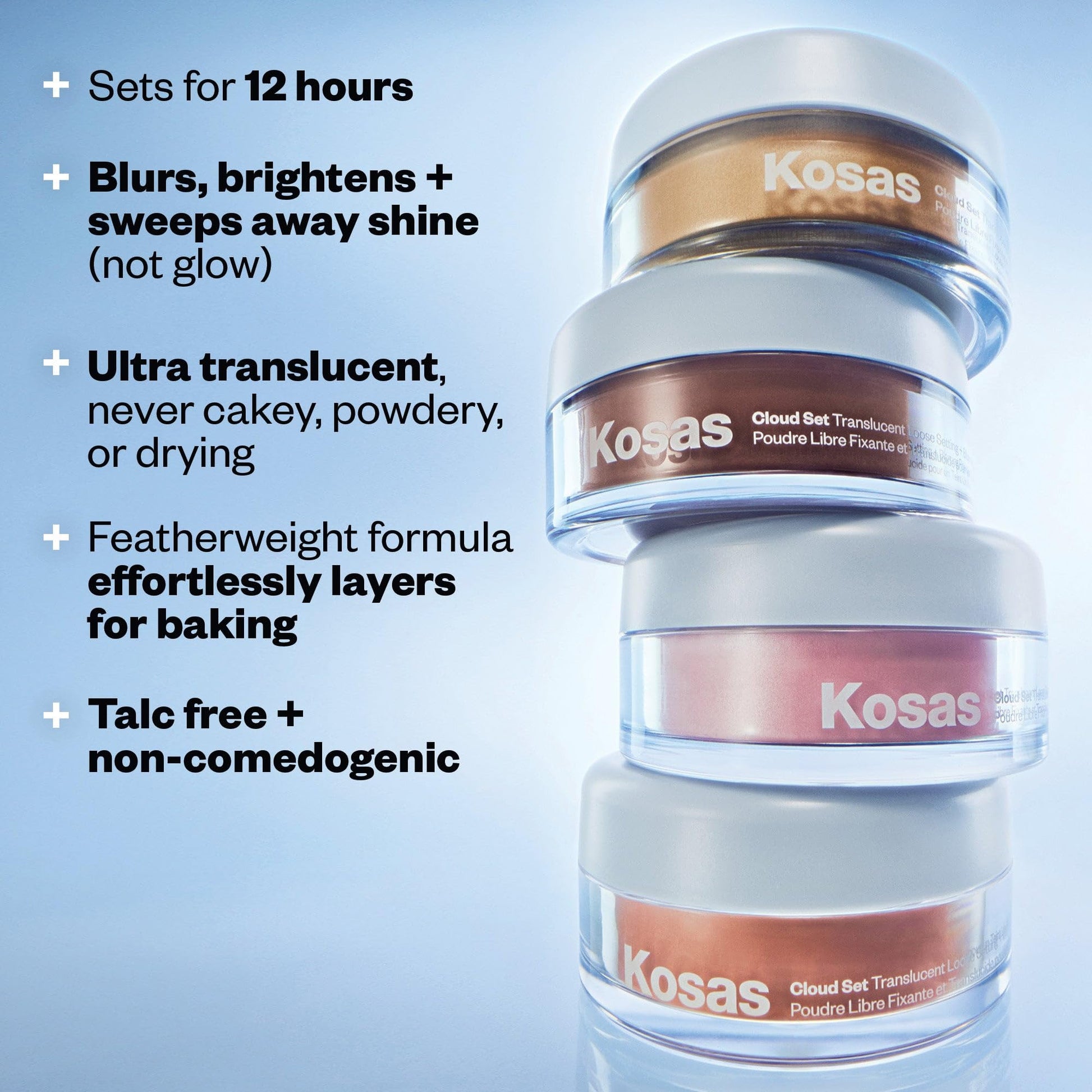 Kosas Cloud Set Loose Setting Powder – Talc-Free Translucent Face Powder for Oil Control, Ultra Sheer Pink Kosas buy supplements canada