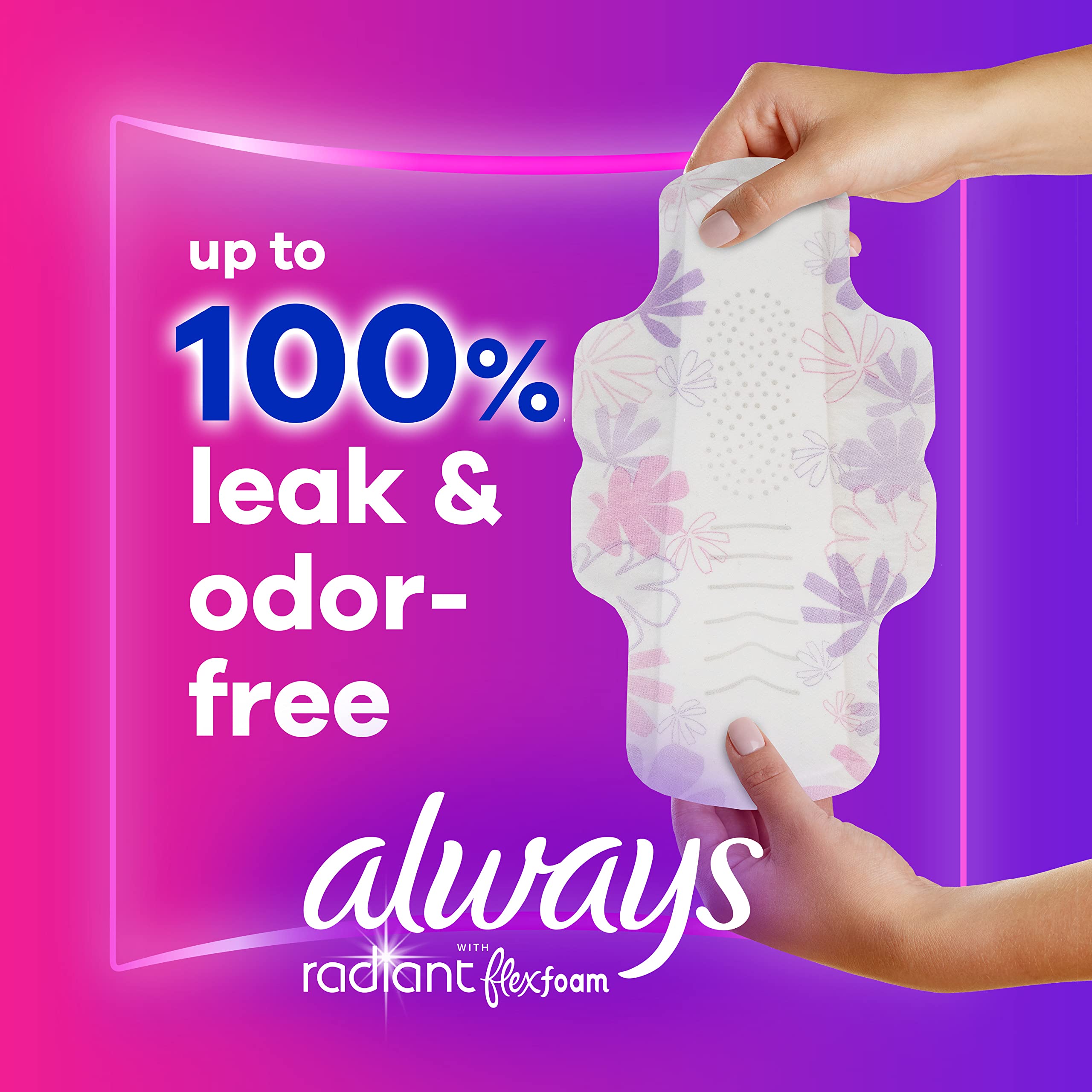 Always Radiant Feminine Pads For Women, Size 3 Extra Heavy Absorbency, With Flexfoam Always buy supplements canada