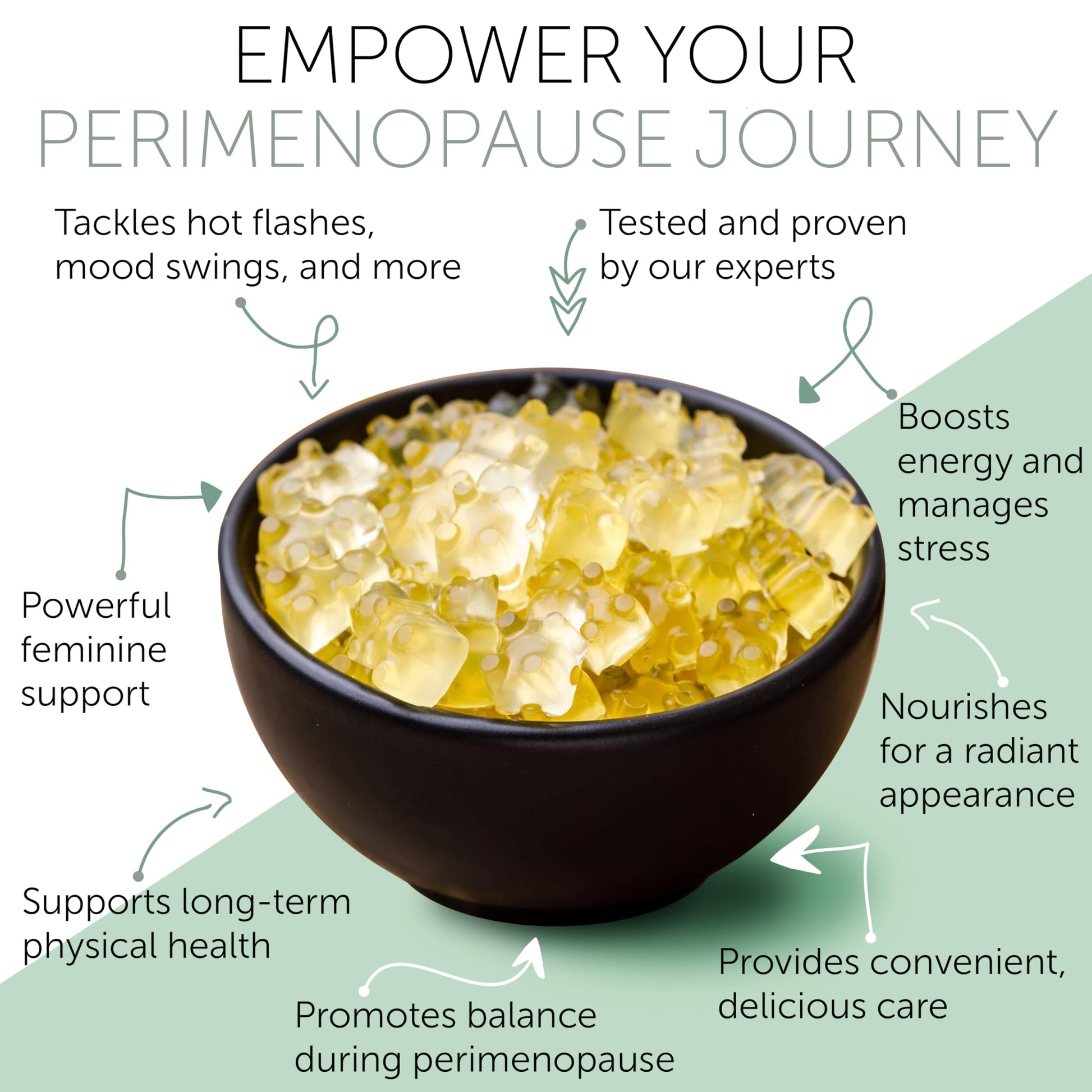 Perimenopause Supplements Women | Premenopausal Gummy Vitamins | Relief for Hormonal Balance & Mood Swings | Supports Menstrual Cycle Regulation | 60 Vegan Gummies Terramed Just Think Comfort buy supplements canada