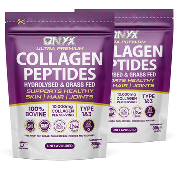 Collagen Powder 600g - 60 Servings - Collagen Peptides Supplement with High ONYX INGREDIENTS 101 buy supplements canada