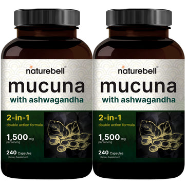2 Pack NatureBell Mucuna Pruriens Capsules, 1500mg Per Serving, Made with Mucuna NatureBell buy supplements canada