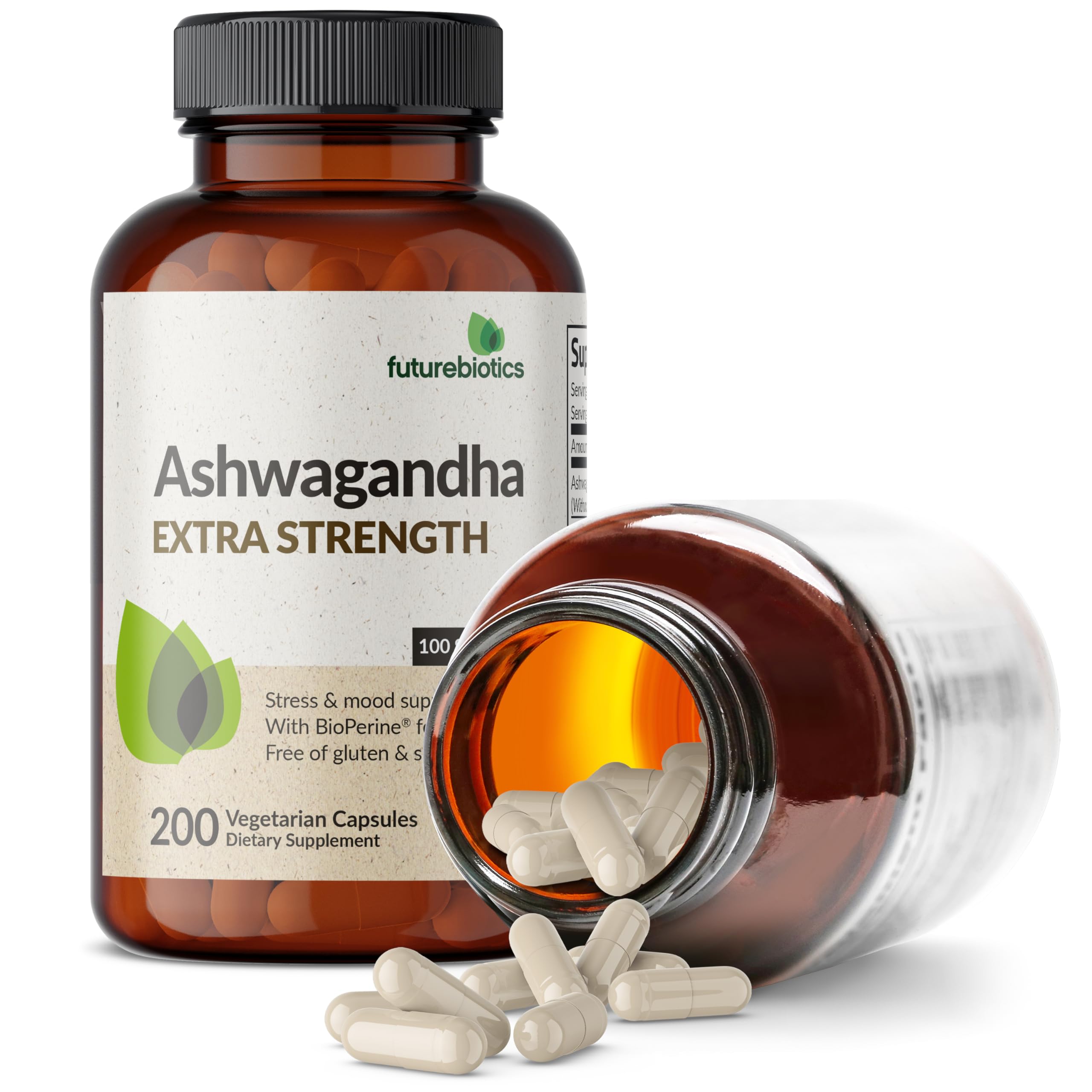 Futurebiotics Ashwagandha Extra Strength Stress & Mood Support with BioPerine Futurebiotics buy supplements canada
