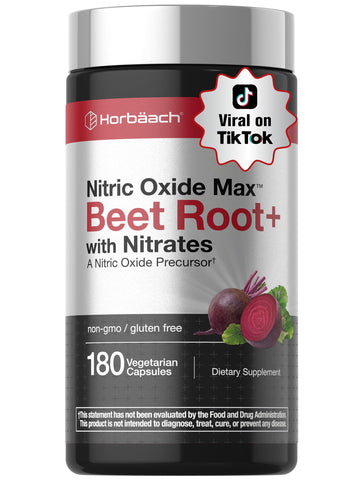 Horbäach Nitric Oxide Beet Root Capsules | 180 Count | with Nitrates and Precursor | for Men and Women | Vegetarian, Non-GMO Horbäach buy supplements canada