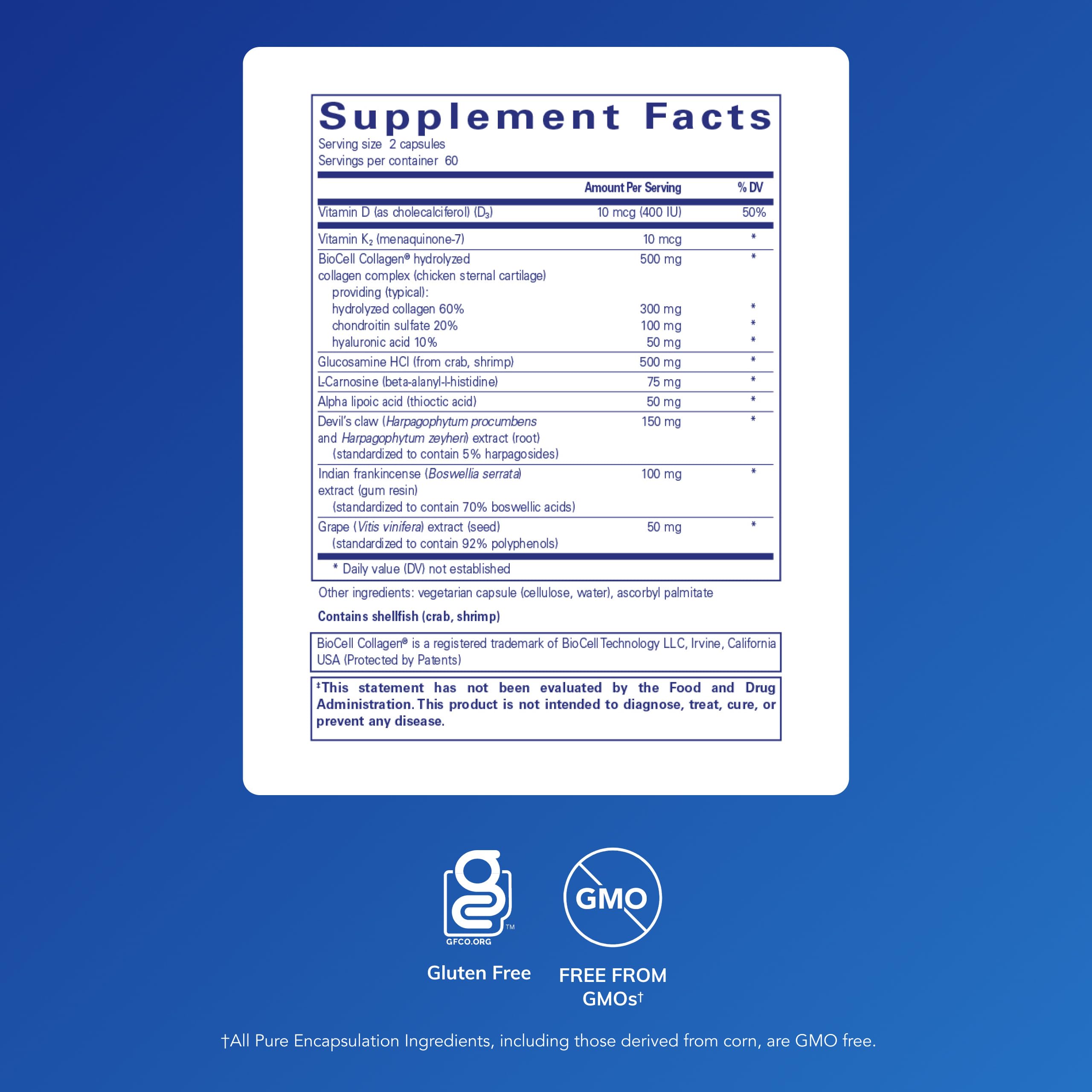 Pure Encapsulations Disc-Flex - Bone & Musculoskeletal Health Dietary Supplement - Supports Spinal Disc Strength & Flexibility* - Vegetarian & Gluten Free - 120 Capsules Pure Encapsulations buy supplements canada