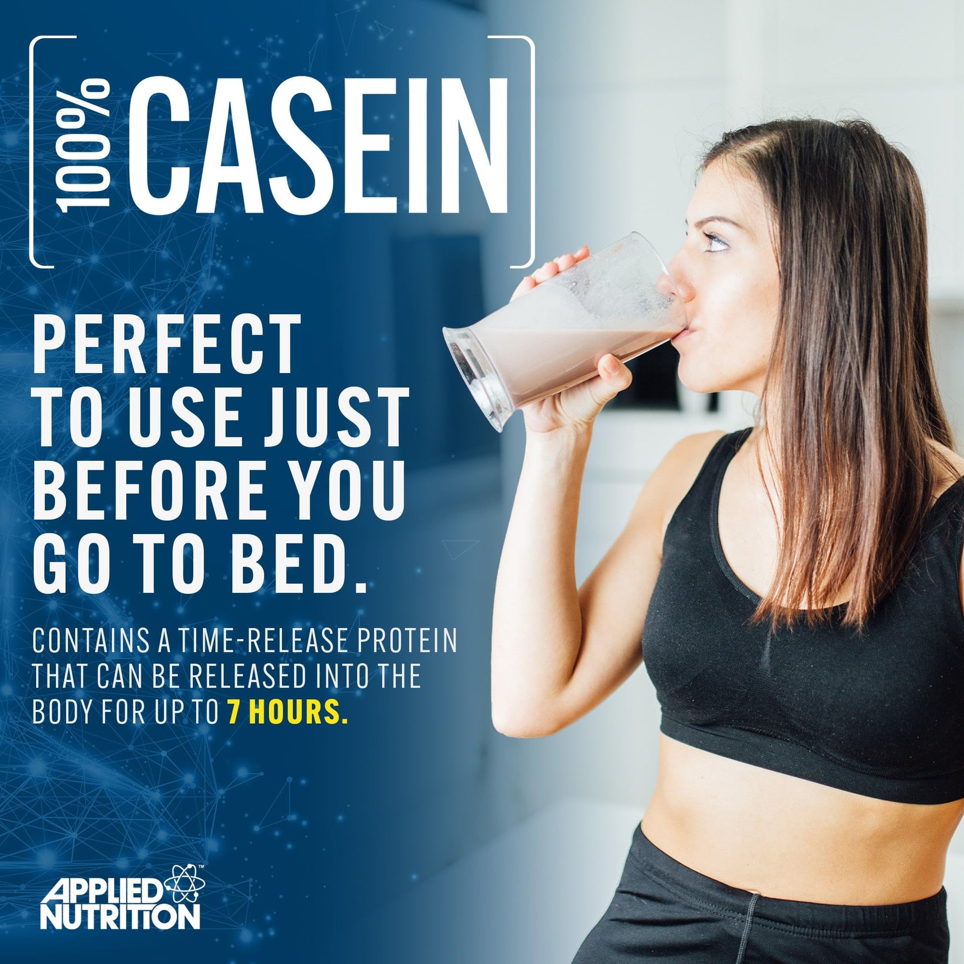 Applied Nutrition Casein Protein Powder - Micellar Casein Supplement, Slow Release Protein Applied Nutrition buy supplements canada