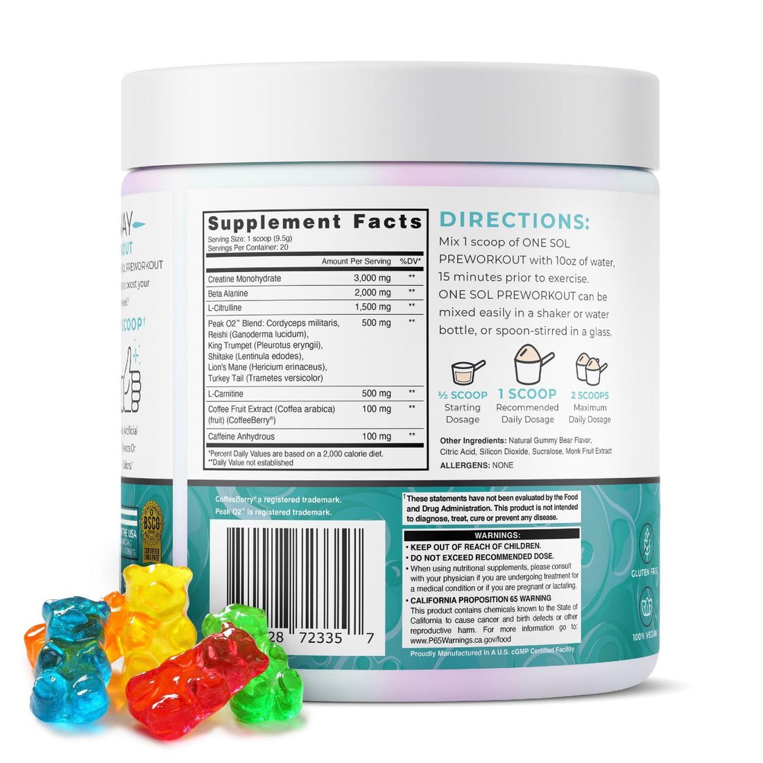 One Sol Pre-Workout for Women, Enhanced Pump & Focus, No Jitters Or Crash, Natural One Sol buy supplements canada
