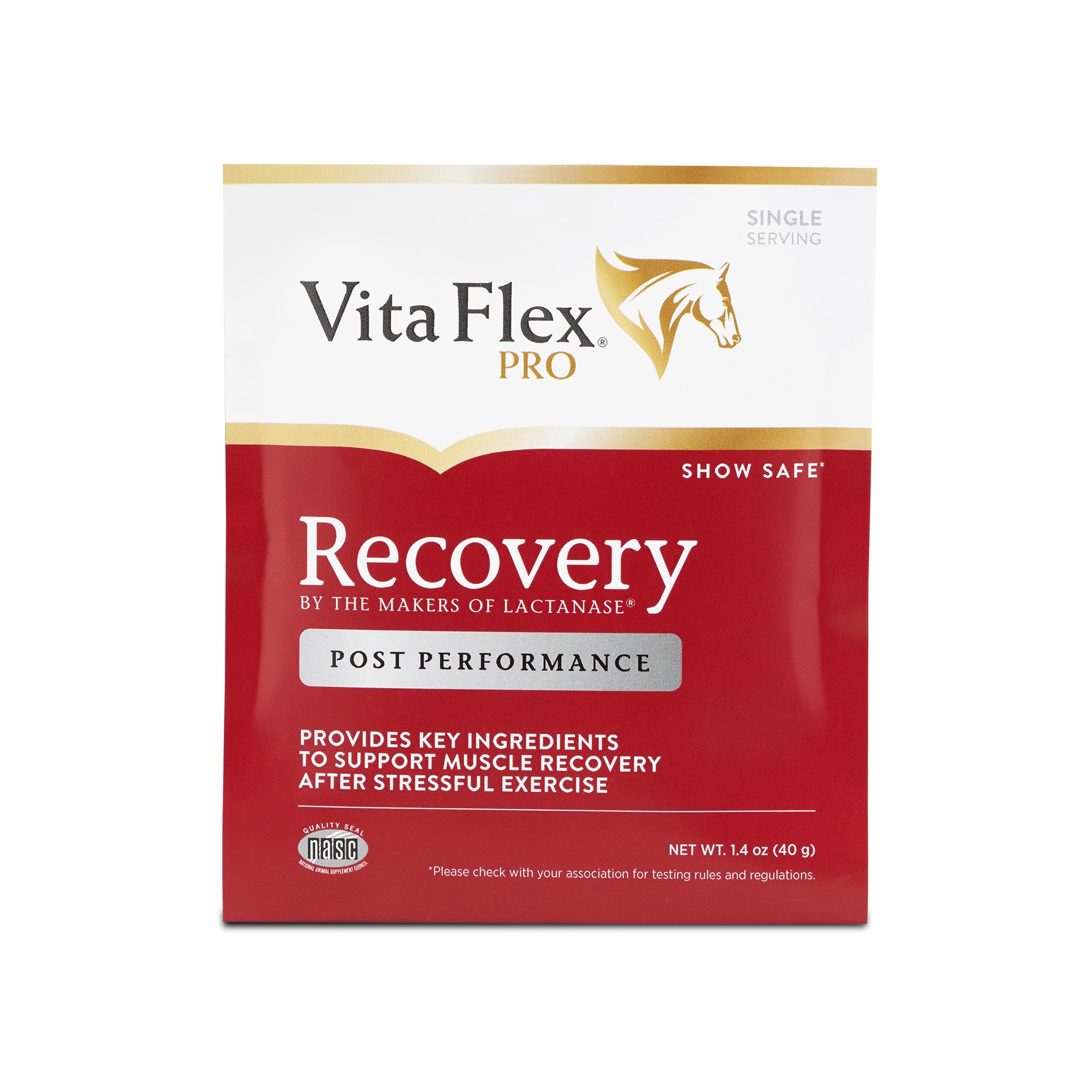 Vita Flex Pro Recovery by the Makers of Lactanase, Post Performance Horse Supplements 40 g, Show Safe Muscle Recovery Supplements, Amino Acids for Horses, Strength & Joint Health Vita Flex buy supplements canada