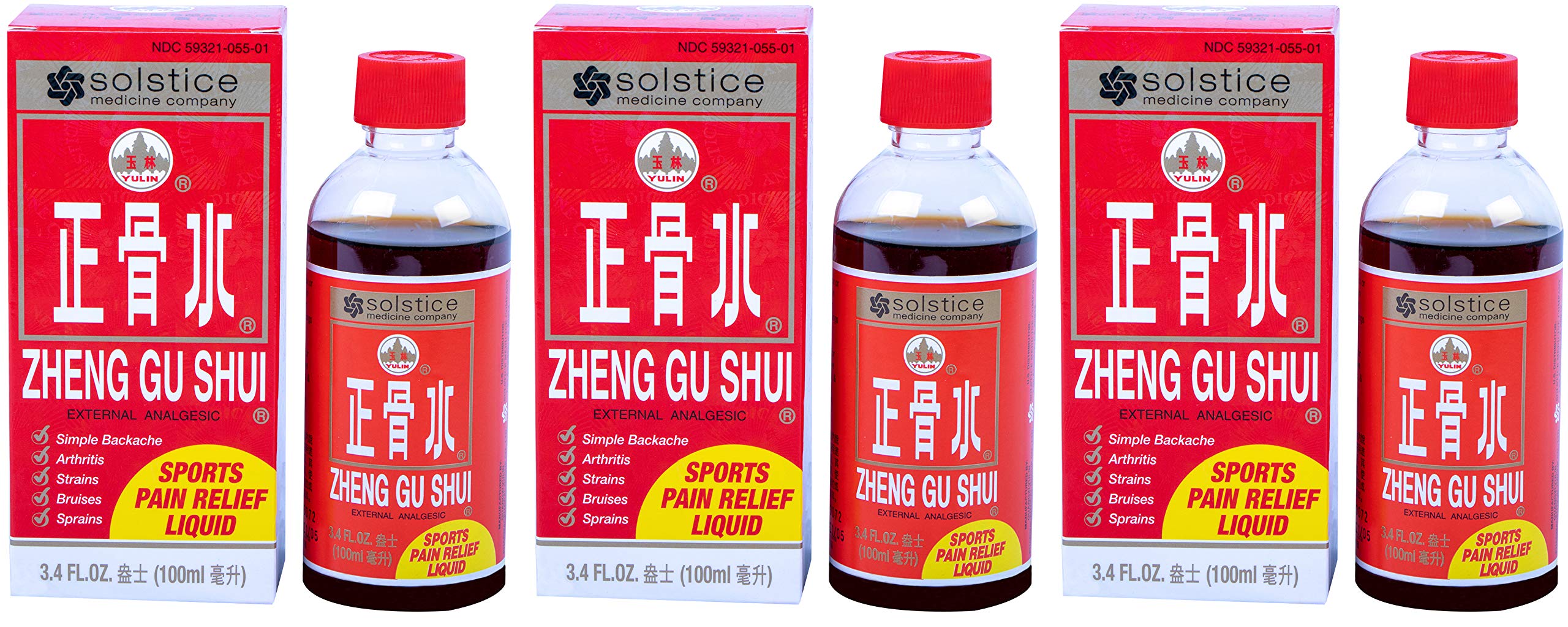 Solstice Medicine Company - Zheng Gu Shui Pain Relief - 3 Pack - 3.4 OZ SOLSTICE buy supplements canada
