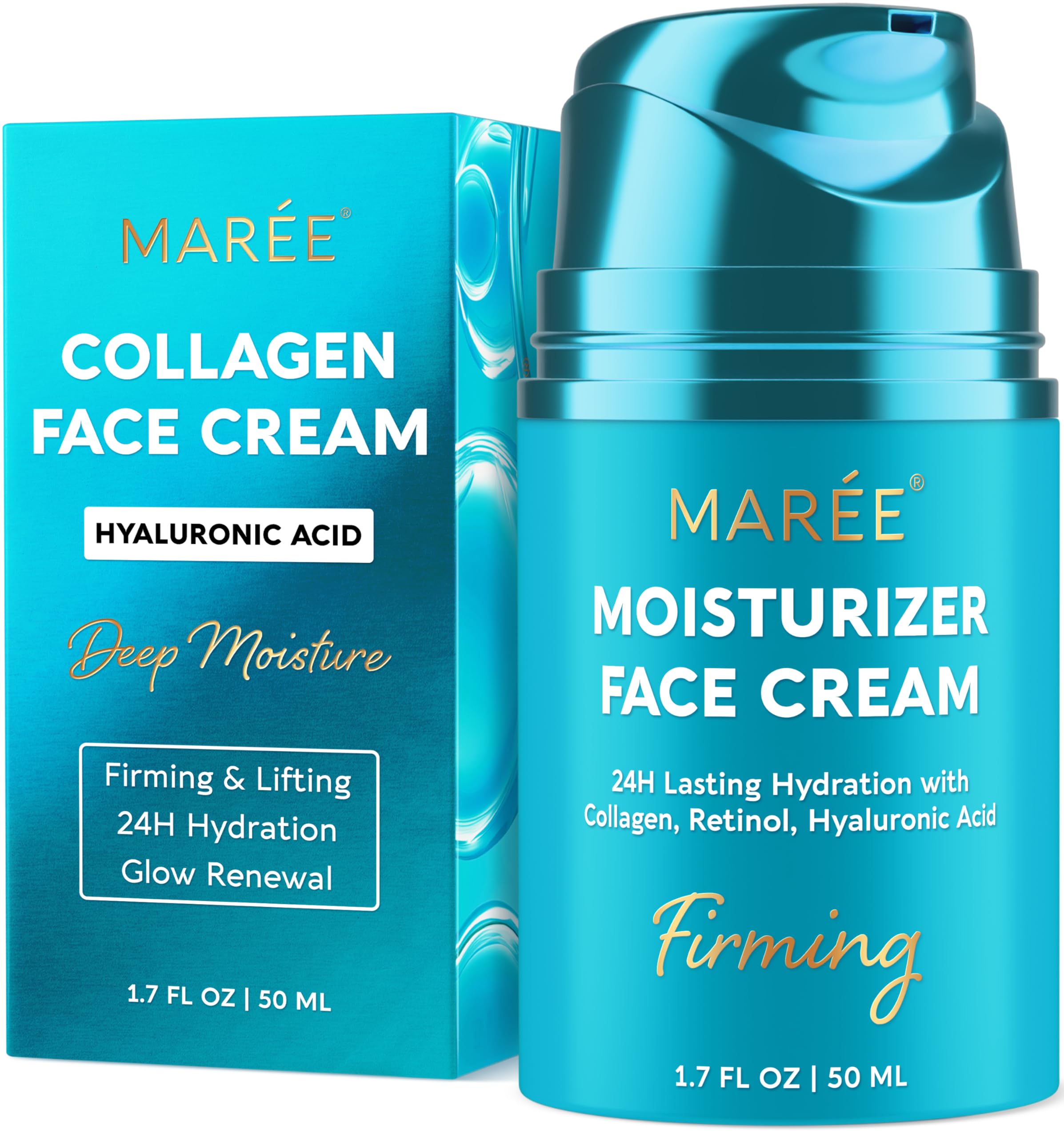 MAREE Face Moisturizer – Firming & Lifting Face Cream for Women with Collagen, Retinol & Hyaluronic Acid – Day & Night Anti-Aging Facial Wrinkle MAREE buy supplements canada