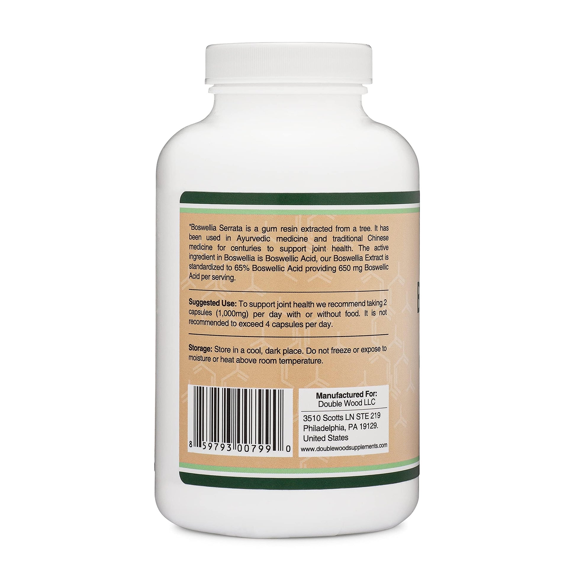 Boswellia Serrata - 240 Capsules (Max Strength 1,000mg of 65% Boswellic Acid Extract) Boswellia Extract Capsules (Joint Support Supplement for Joint Health) Third Party Tested by Double Wood Double Wood Supplements buy supplements canada