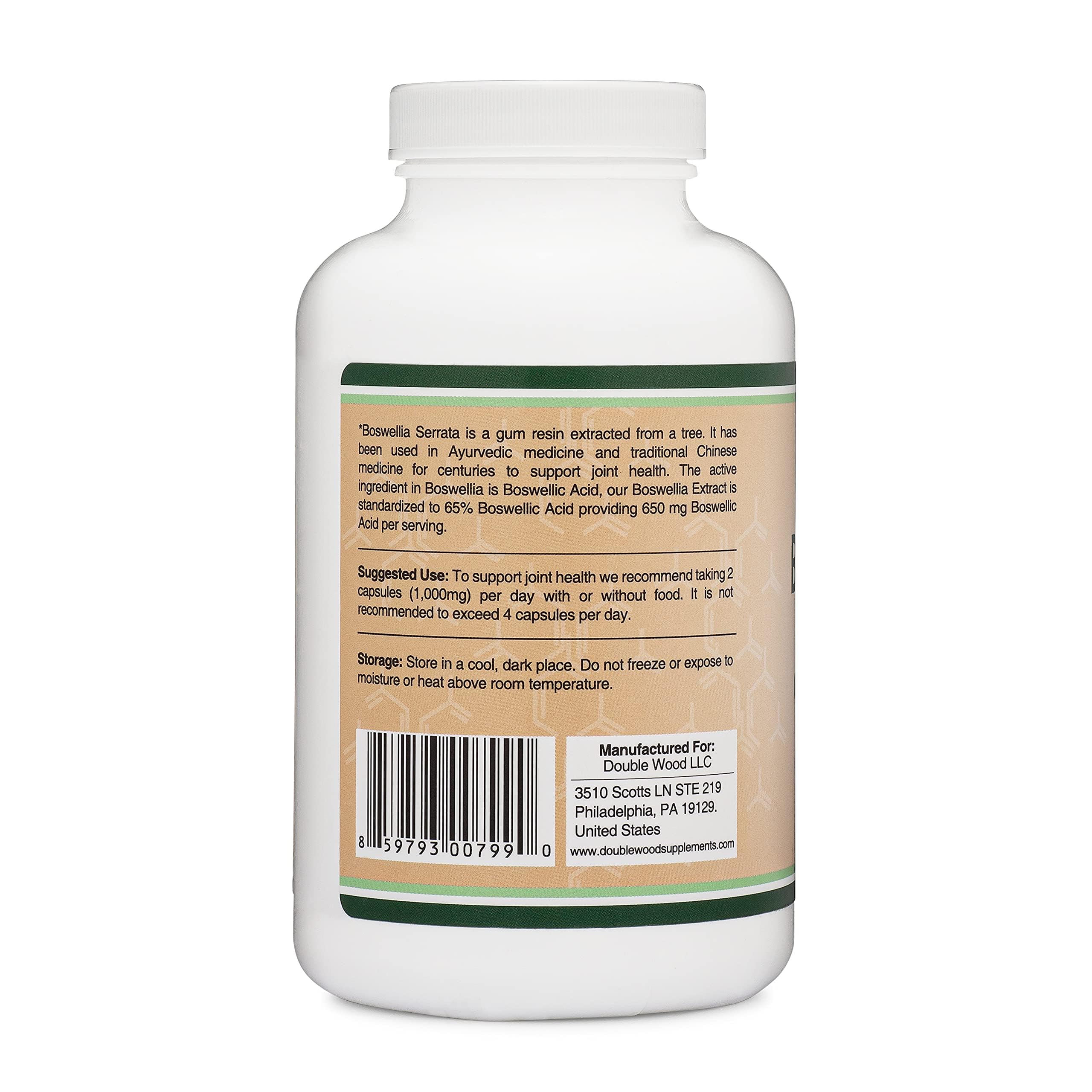 Boswellia Serrata - 240 Capsules (Max Strength 1,000mg of 65% Boswellic Acid Extract) Boswellia Extract Capsules (Joint Support Supplement for Joint Health) Third Party Tested by Double Wood Double Wood Supplements buy supplements canada