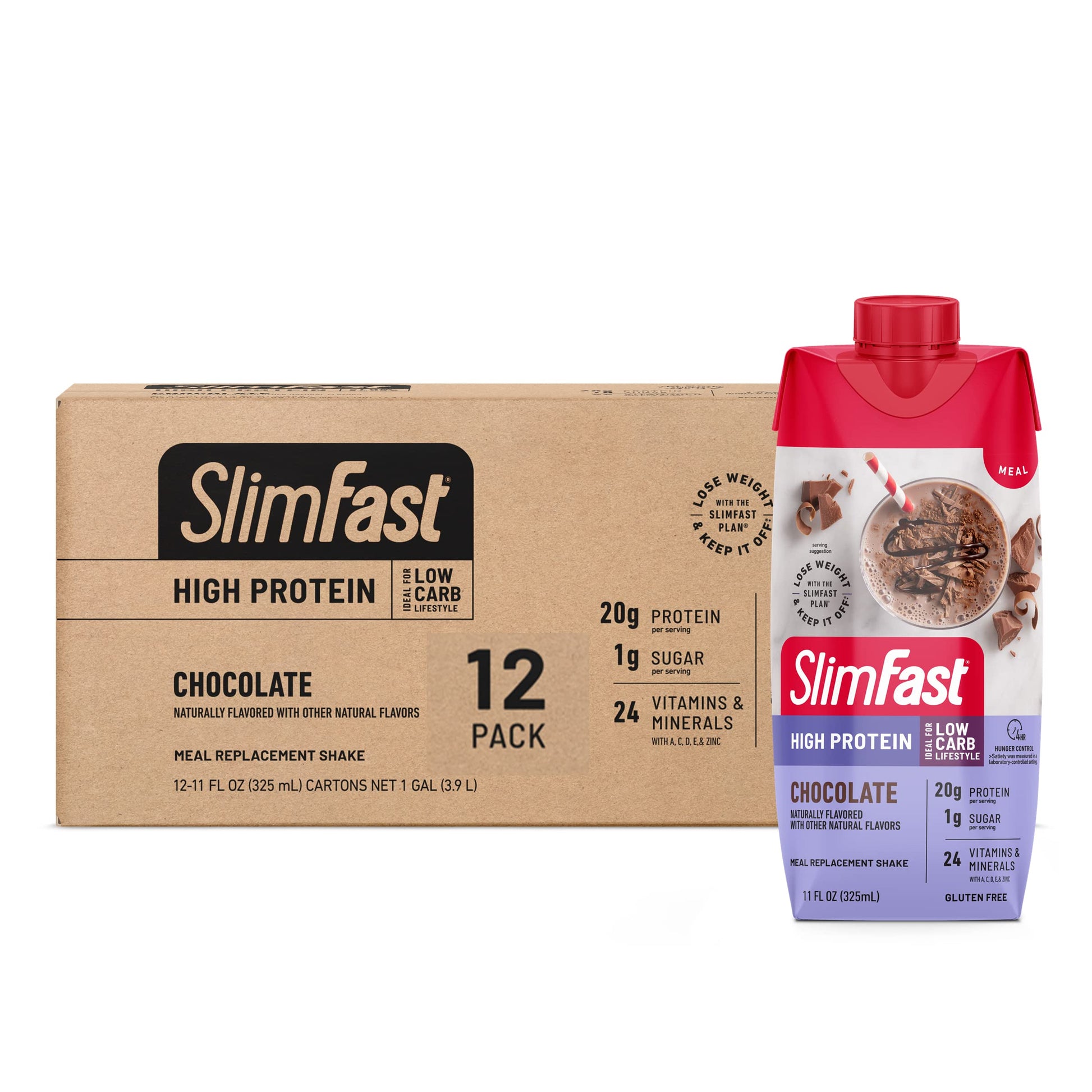 SlimFast High Protein Chocolate Bundle- 12 Count of Chocolate High Protein Meal SlimFast buy supplements canada