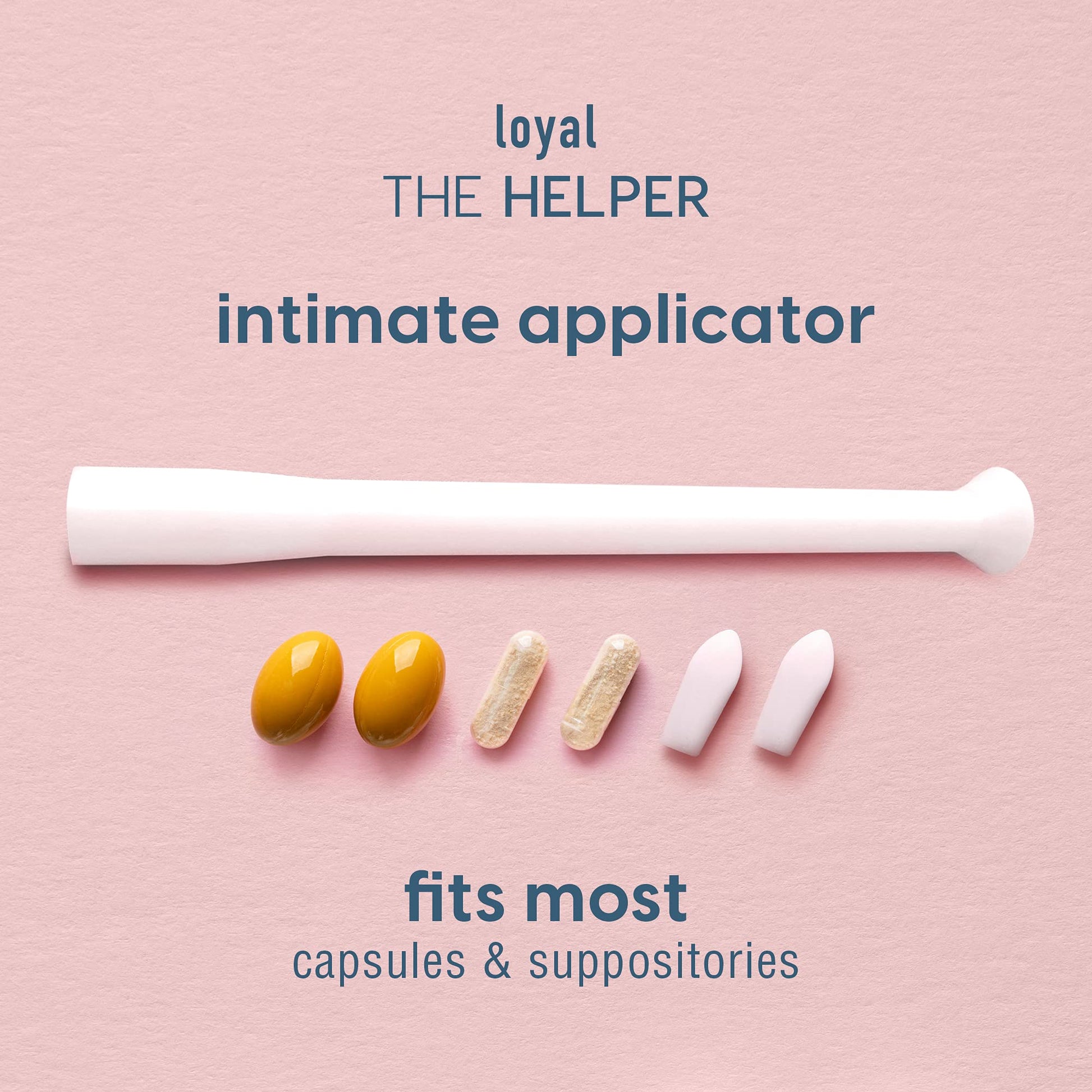 Loyal The Helper Suppository Applicators | Efficient | Compact | Comfortable | Fits Most Brands, Pills, Tablets and Boric Acid Suppositories (30-Pack) Loyal buy supplements canada