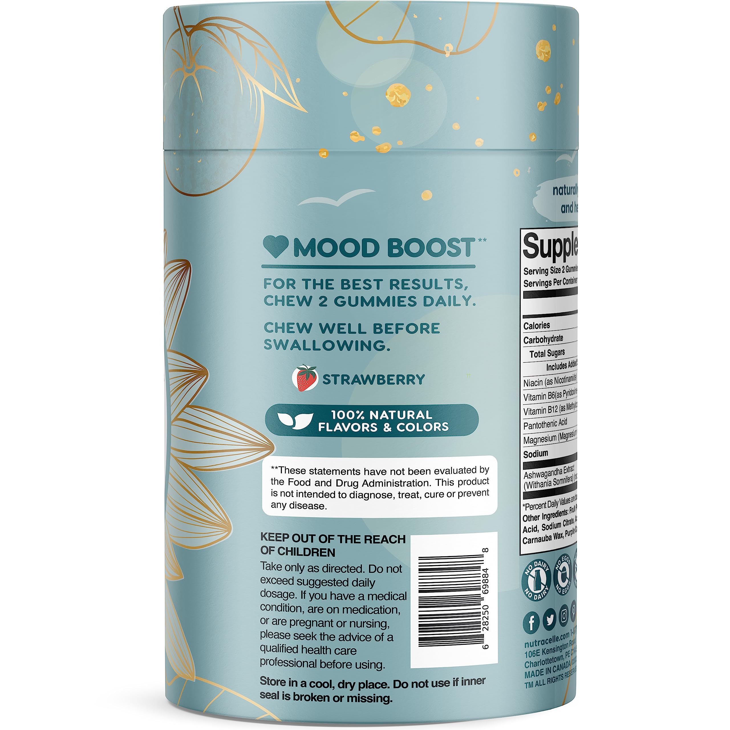 Nutracelle NUTRAMIN Mood Boost Multivitamin Gummy - Delicious & Yummy Anti-Stress Nutracelle buy supplements canada