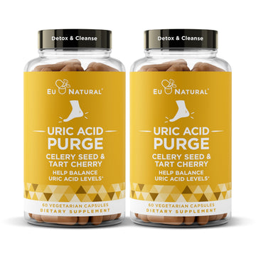 Purge! Uric Acid Flush – Eat & Drink What You Want – Detox and Cleanse with Celery Seed Extract Eu Natural buy supplements canada