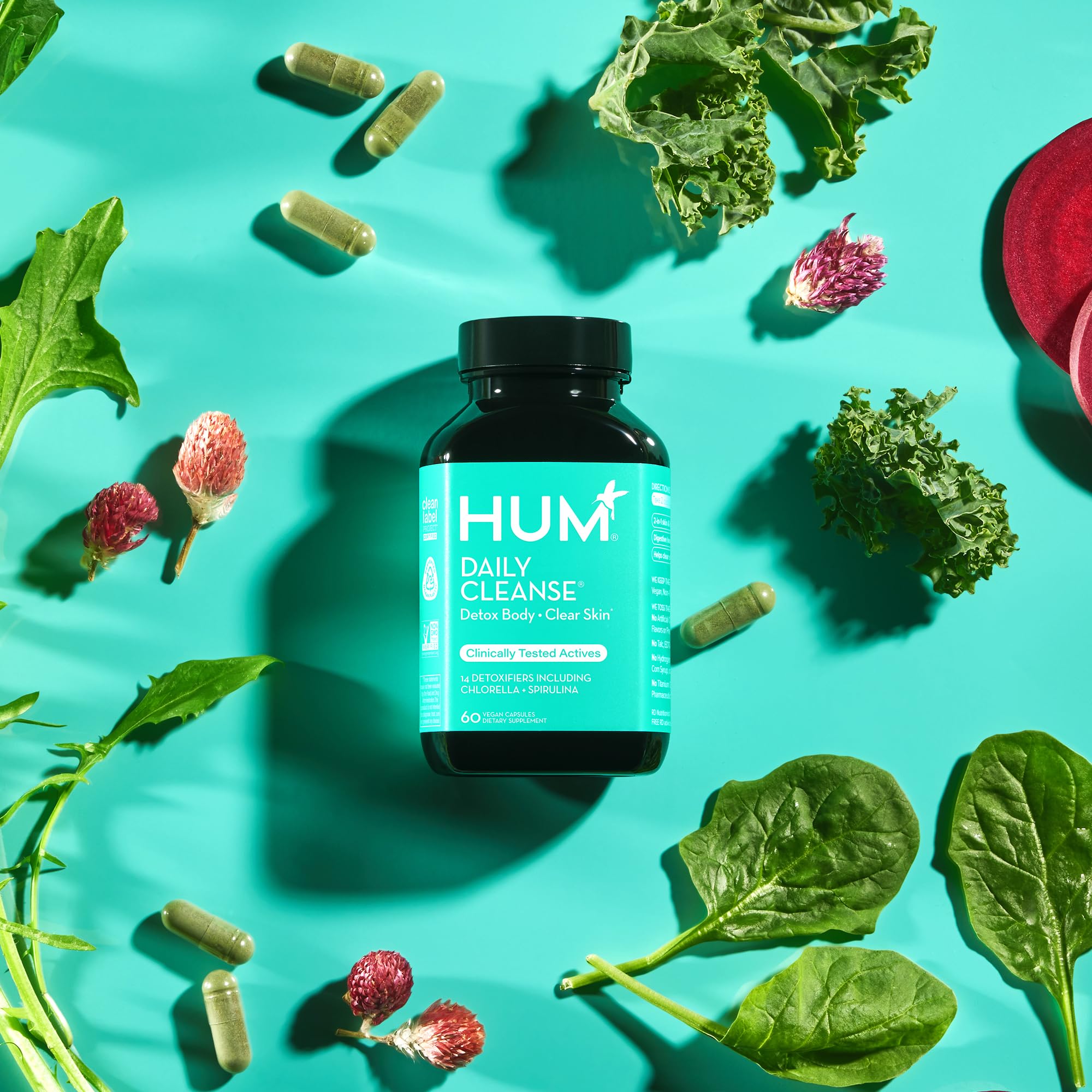 HUM Daily Cleanse Acne Supplements - Support for Clear Skin & Improved Digestion HUM buy supplements canada