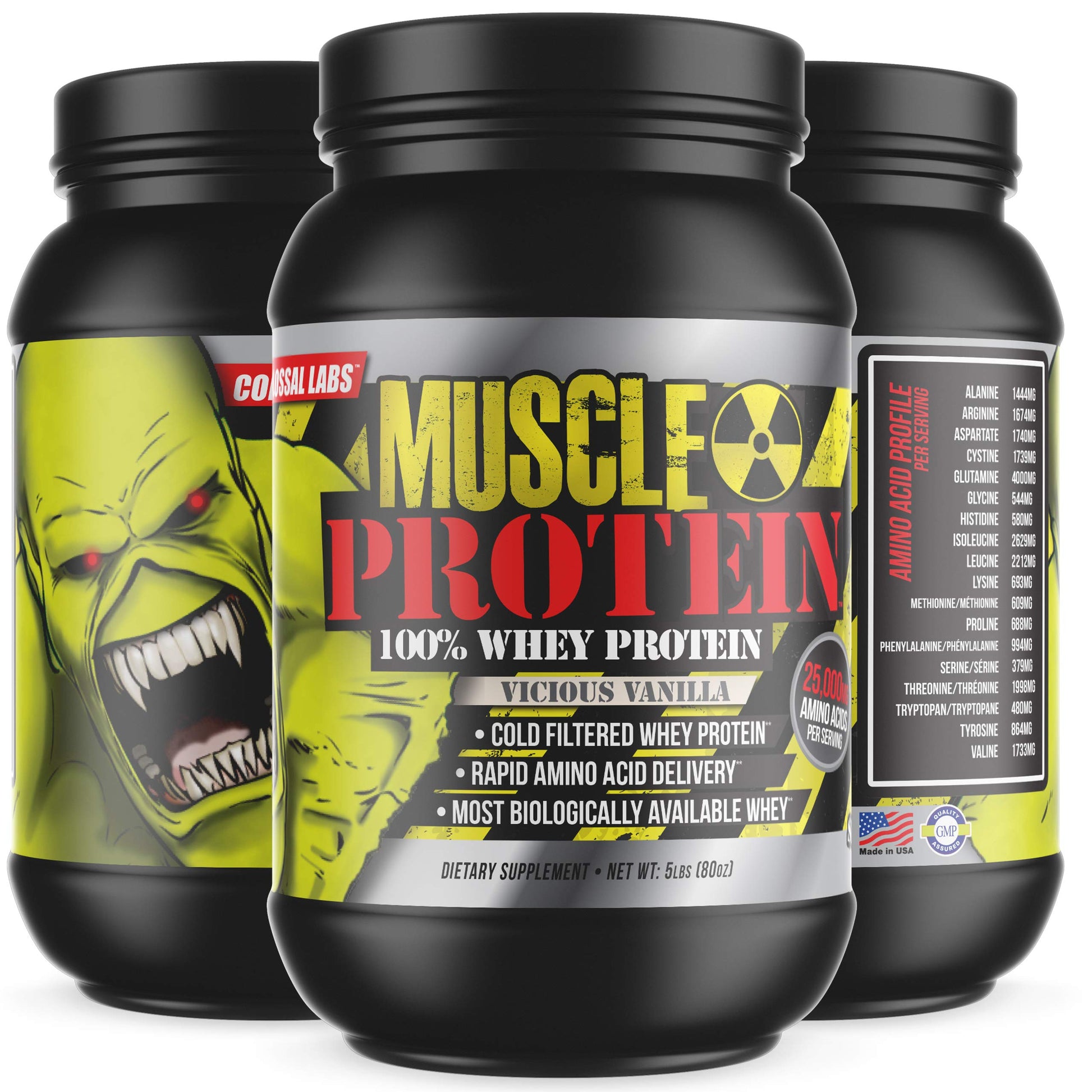 COLOSSAL LABS Whey Protein Powder [15 lbs/Pack of 1]– Chocolate Protein, Cold Filtered COLOSSAL LABS buy supplements canada