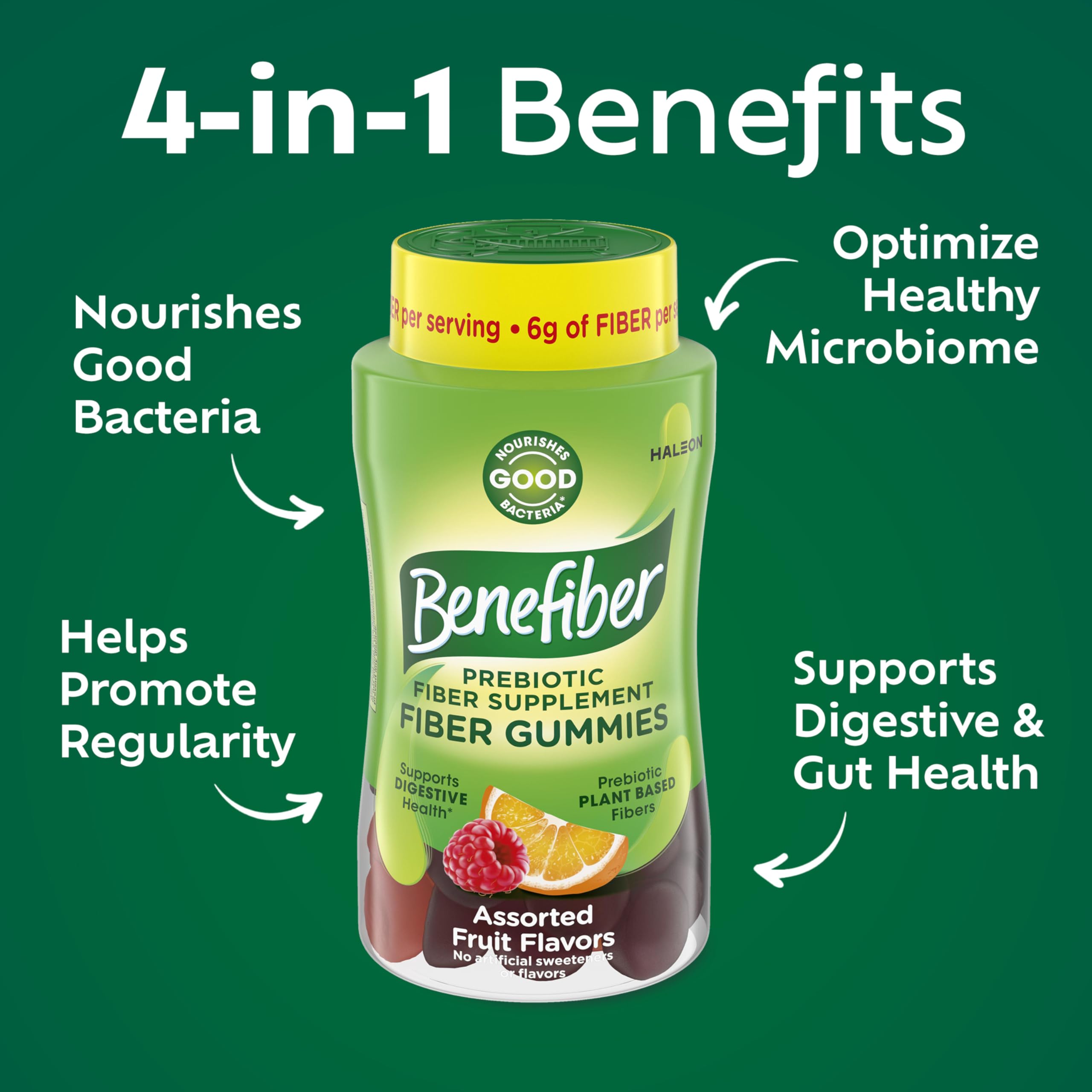 Benefiber Prebiotic GLP-1 Friendly Fiber Supplement Gummies for Digestive Health, Assorted Fruit Flavor - 81 Count Benefiber buy supplements canada