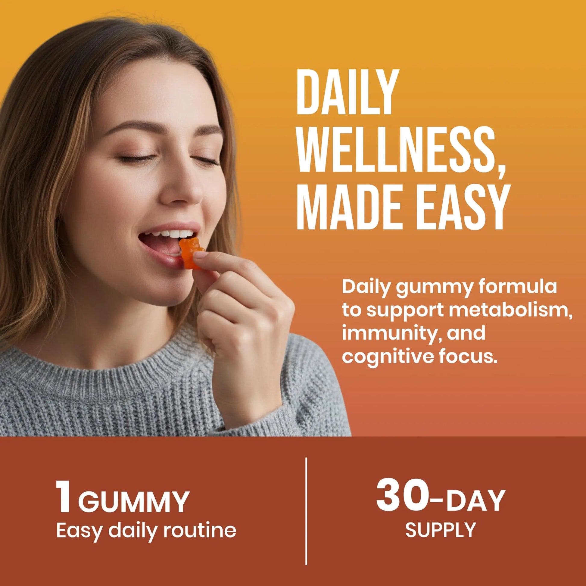 CHARMSVEDA Multivitamin Gummies – Energy, Immunity & Overall Wellness with DHA, Vitamin C, Zinc & Antioxidants – Orange Flavour – 30 Gummies CHARMSVEDA buy supplements canada