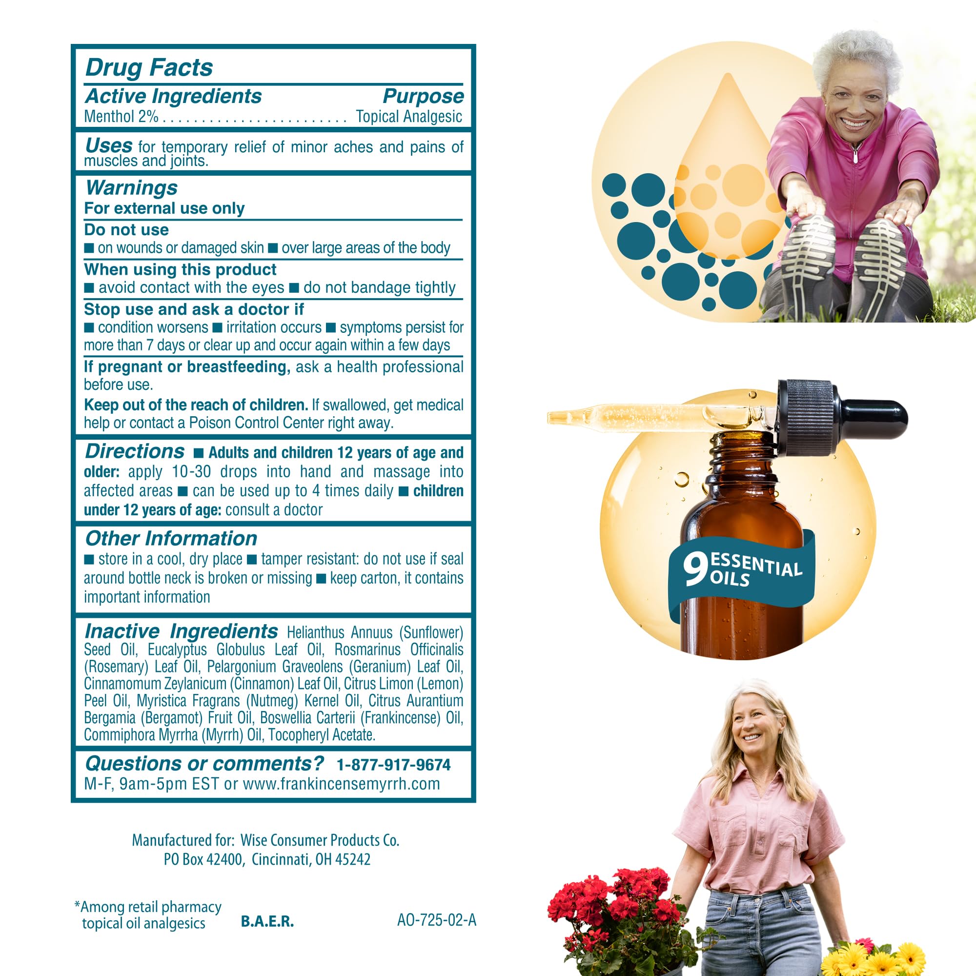 Frankincense & Myrrh Arthritis Pain Relief Rubbing Oil – Arthritis Pain Reliever with Frankincense Essential Oil for Sciatica, Lower Back, Neck, Hands, Knees, Joints and Shoulders, 2 fl.oz. - 1 Pack FRANKINCENSE & MYRRH buy supplements canada