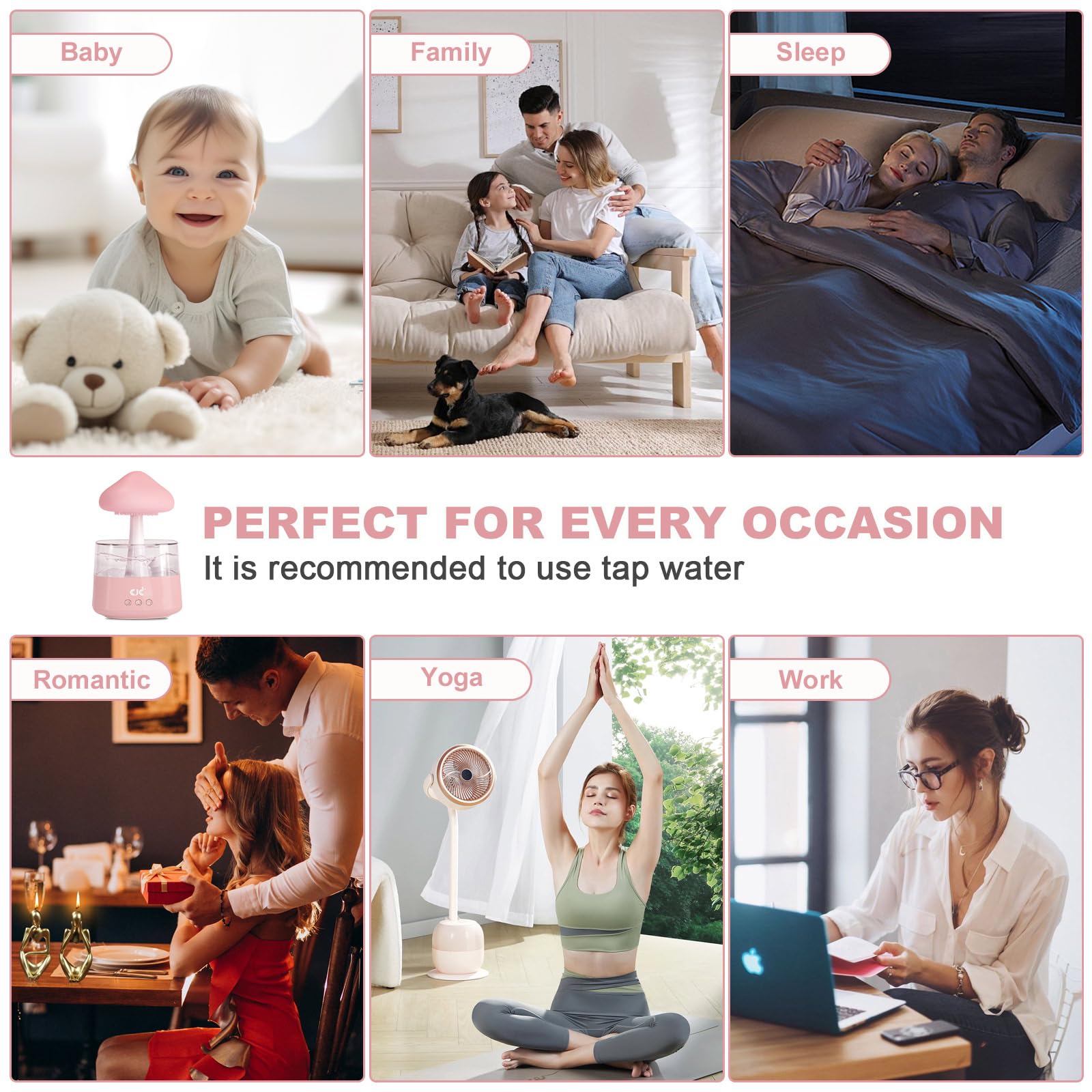 Humidifiers for Bedroom, 7 Color-Changing Led Night Lights, Aromatherapy Essential Oil cjc buy supplements canada