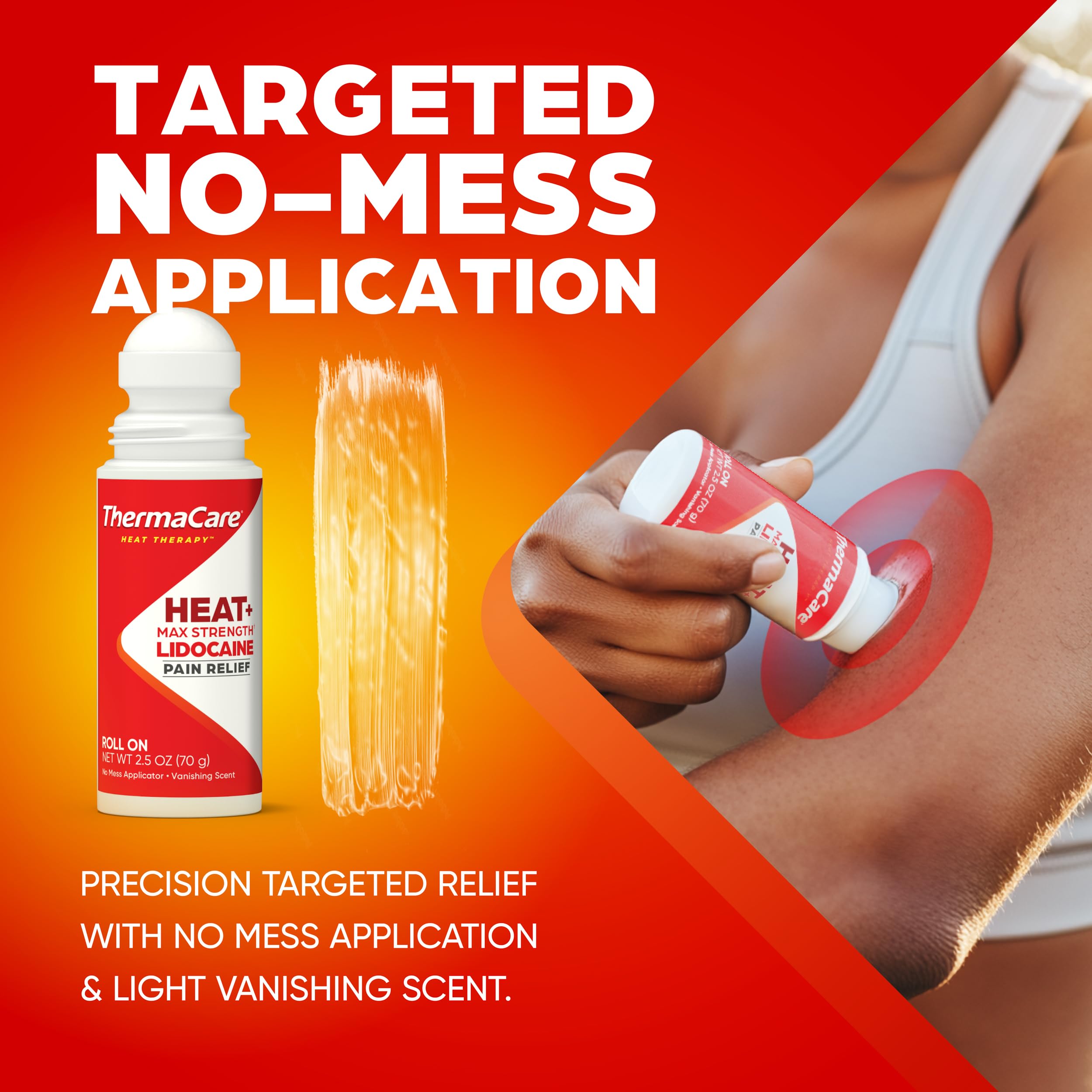 ThermaCare Heat + Max Strength 4% Lidocaine Roll-On - Dual Action Pain Relief with Patented Heatwave Technology - Targeted No-Mess Relief for Back, Neck, Muscles, & Joints ThermaCare buy supplements canada