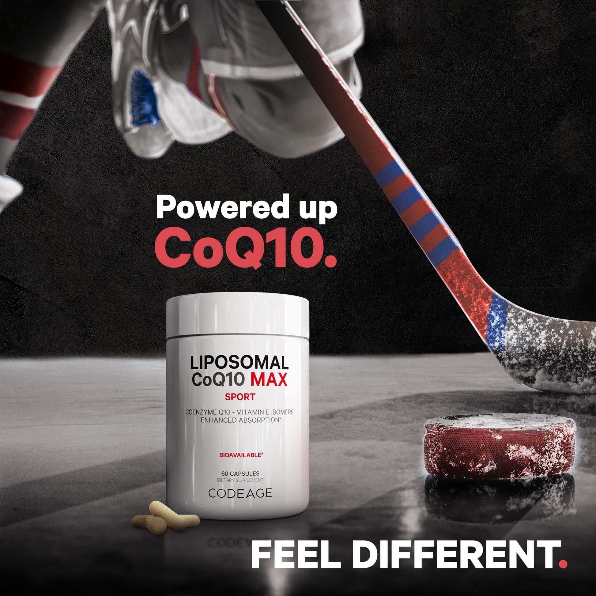 Codeage Liposomal CoQ10 Max Supplement - 250 mg Coenzyme Q10 with Vitamin E Isomers Tocopherols - 2-Month Supply - 1 Capsule Per Serving - Liposomal Delivery - Non-GMO, Gluten-Free - 60 Capsules Codeage buy supplements canada