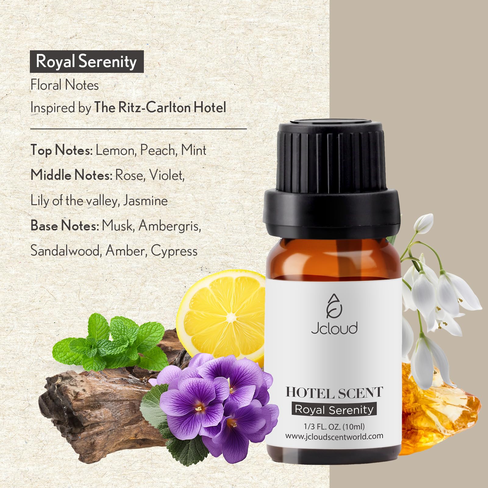 JCLOUD Royal Serenity Essential Oil Inspired by Ritz-Carlton Hotel | Hotel Collection - Pure Aromatherapy JCLOUD buy supplements canada