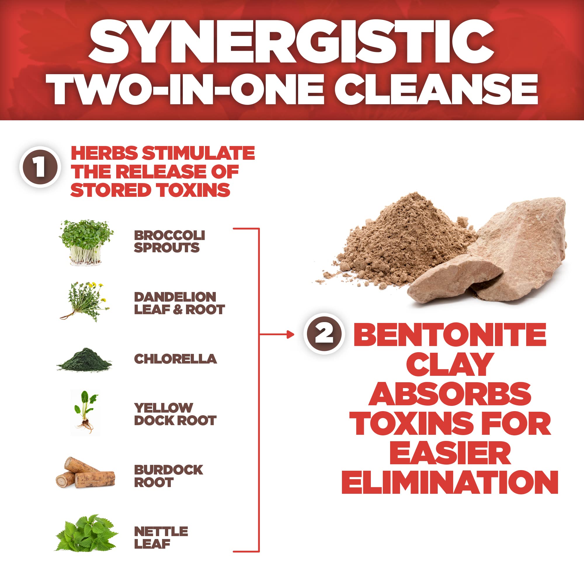 Yerba Prima Bentonite Clay Plus Herbal Detox - 60 Veggie Capsules - Natural Cleansing Supplement Yerba Prima buy supplements canada