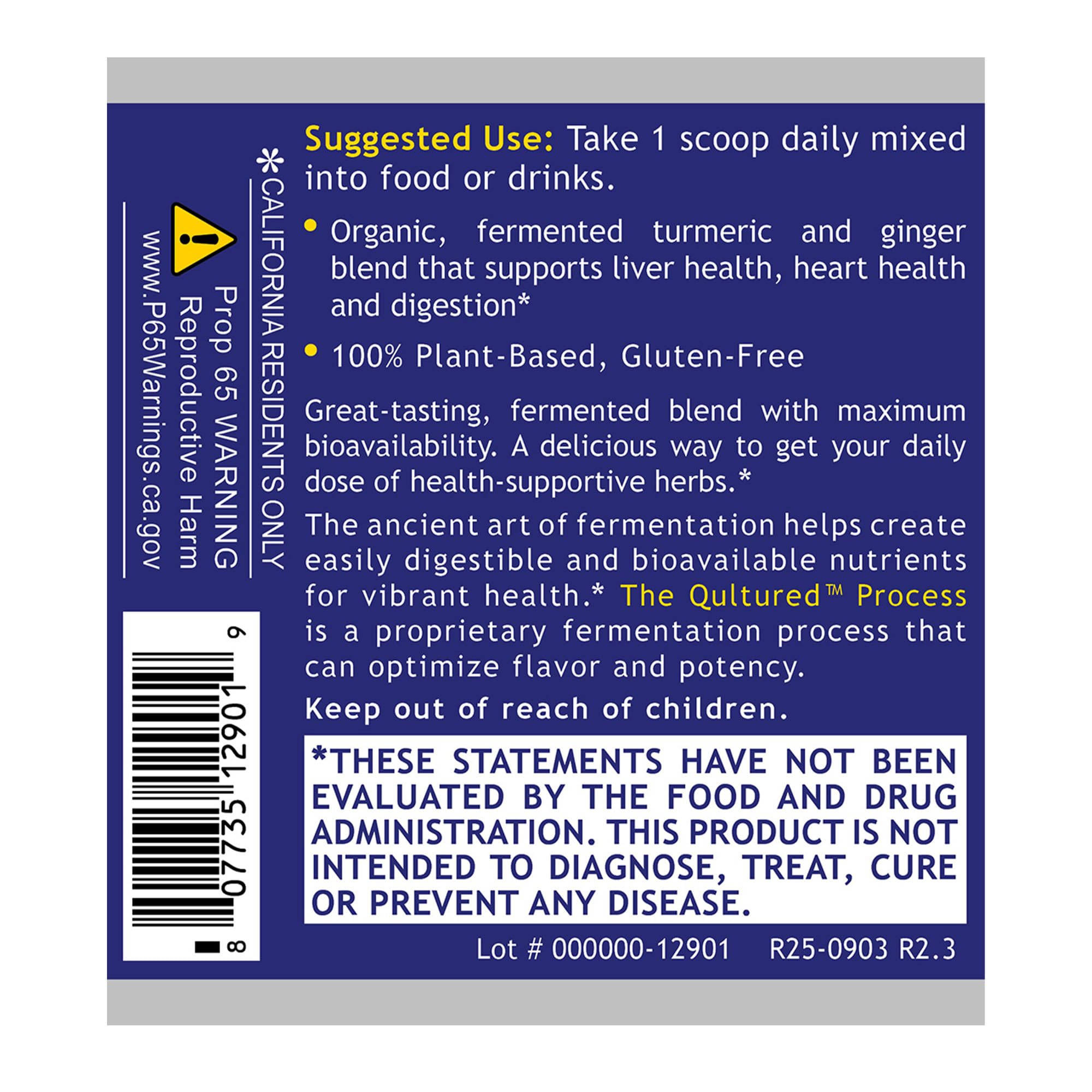 Premier Research Labs Premier Fermented Turmeric/Ginger Root - Probiotic Fermented Turmeric & Ginger Powder Supplement, Active Curcuminoids, Herbal Supplement - 4.7 Oz Premier Research Labs buy supplements canada